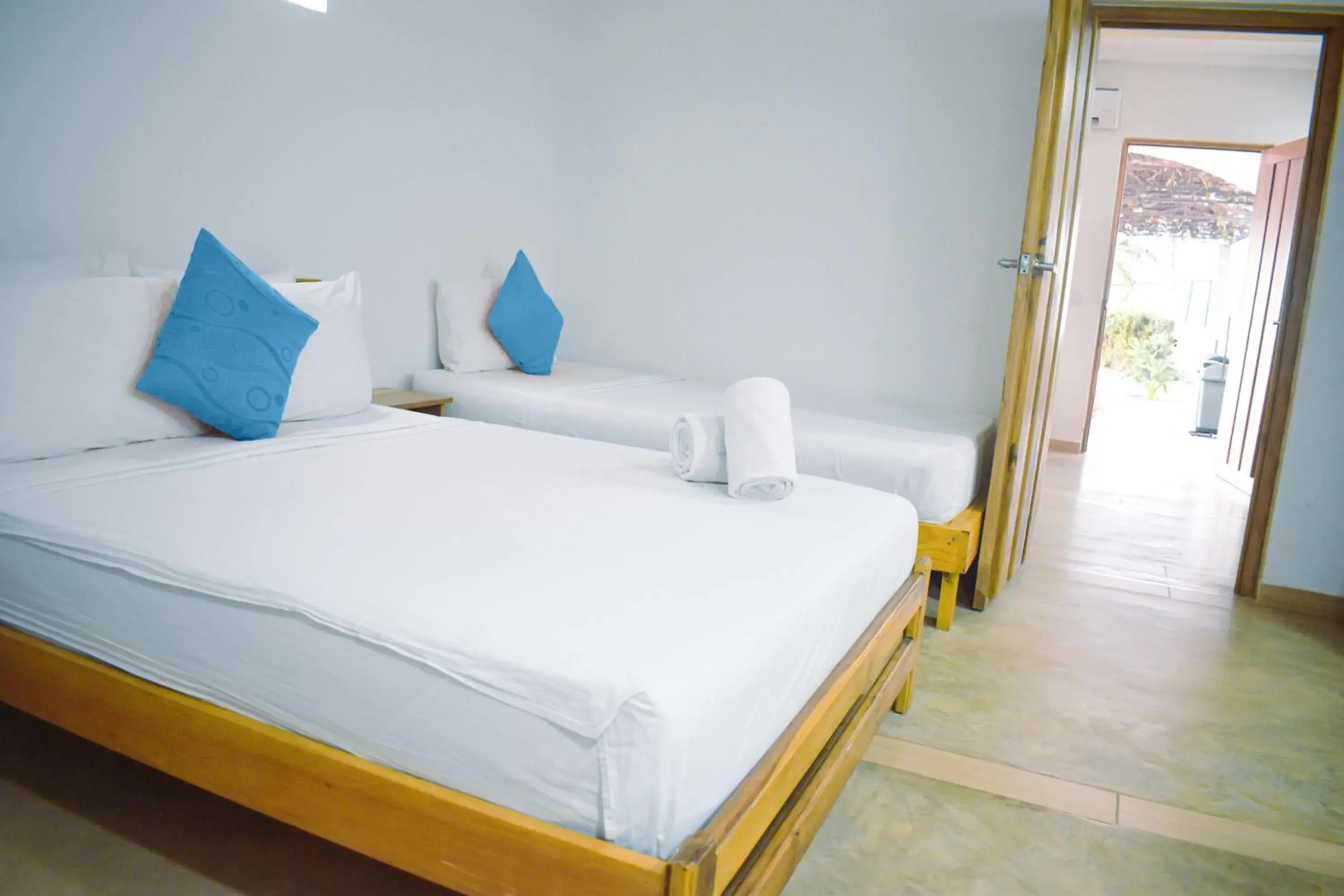 Bed in Hotel Sansiraka