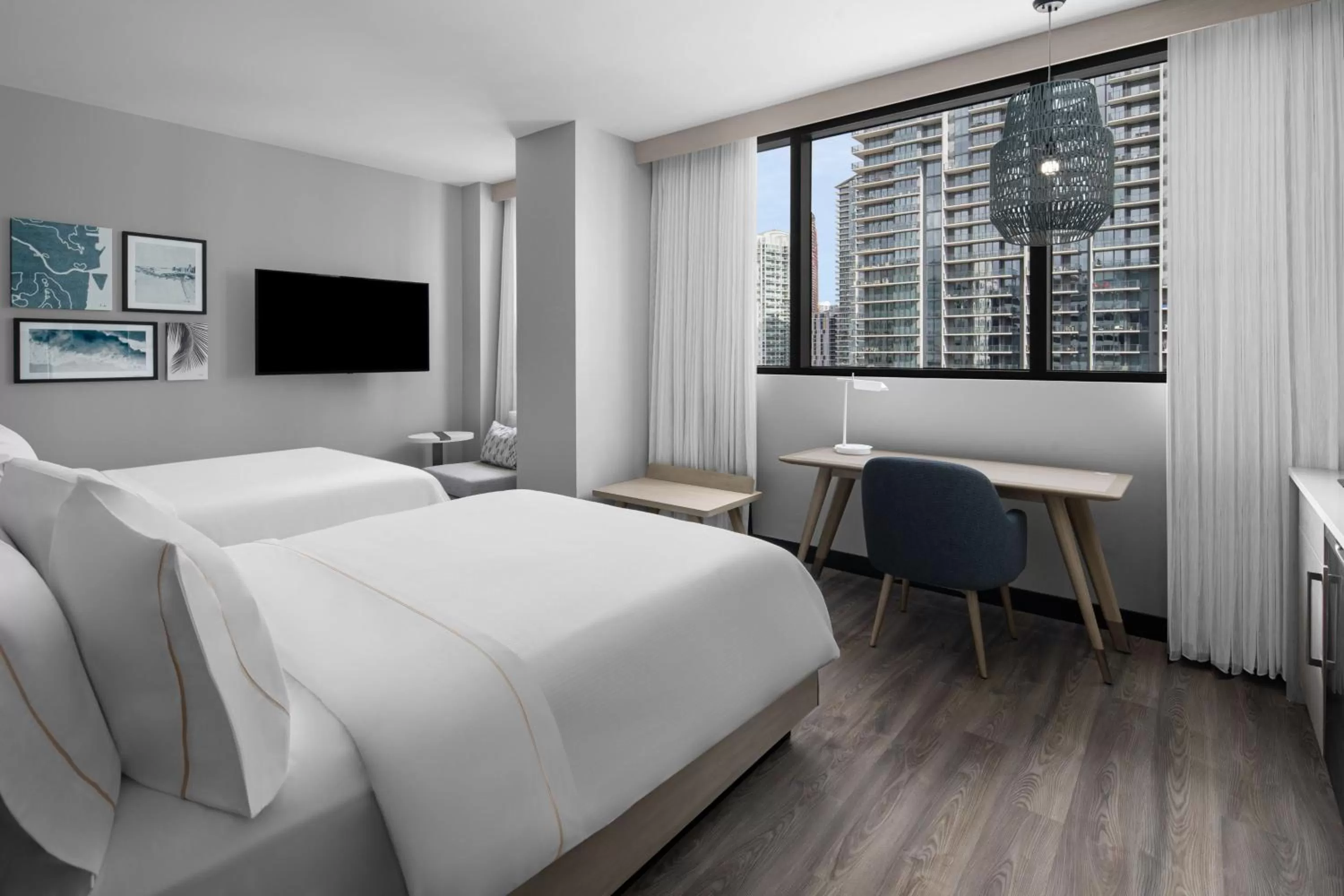 Photo of the whole room, Bed in Element Miami Brickell