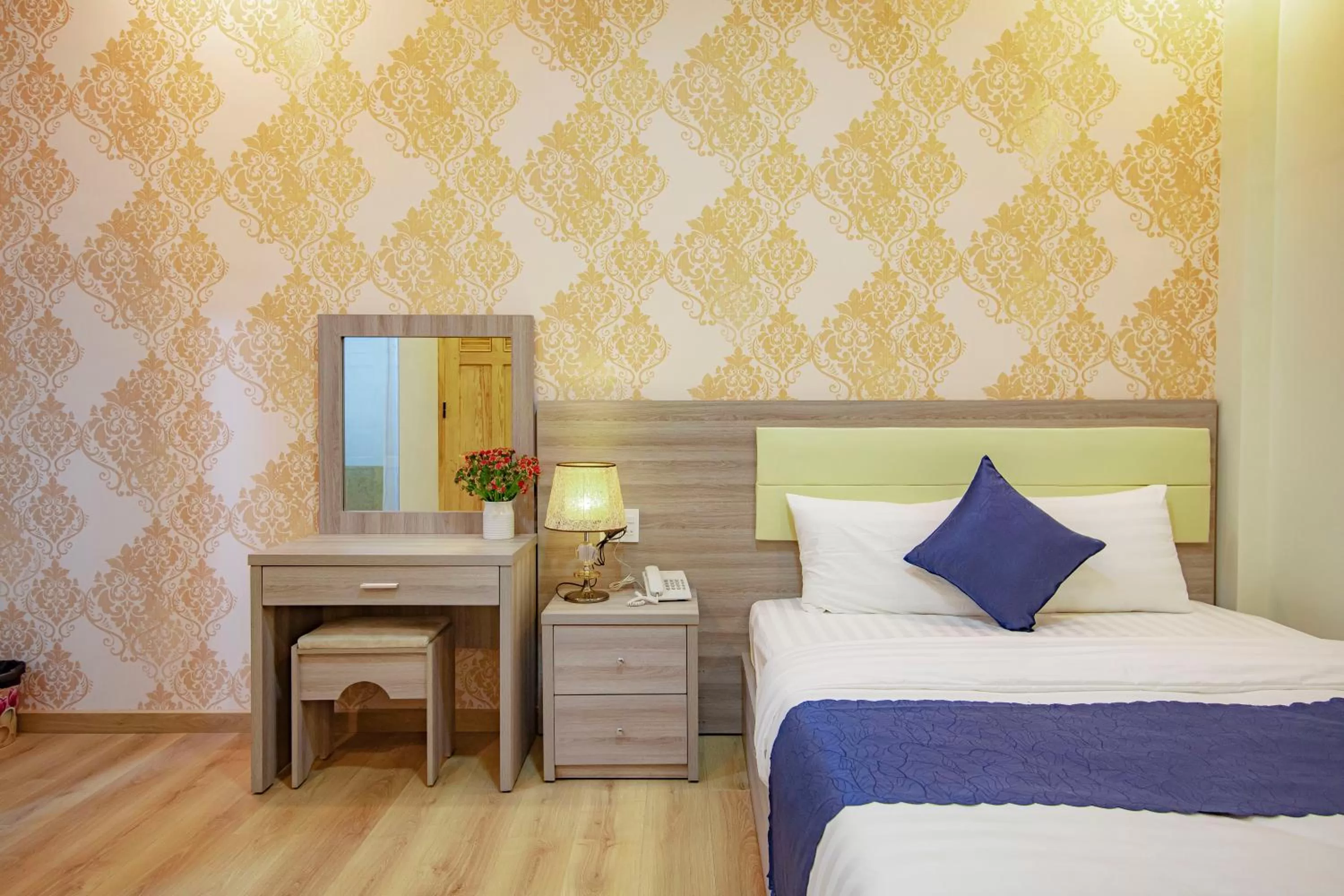 Bed in Khanh Uyen 1 Hotel