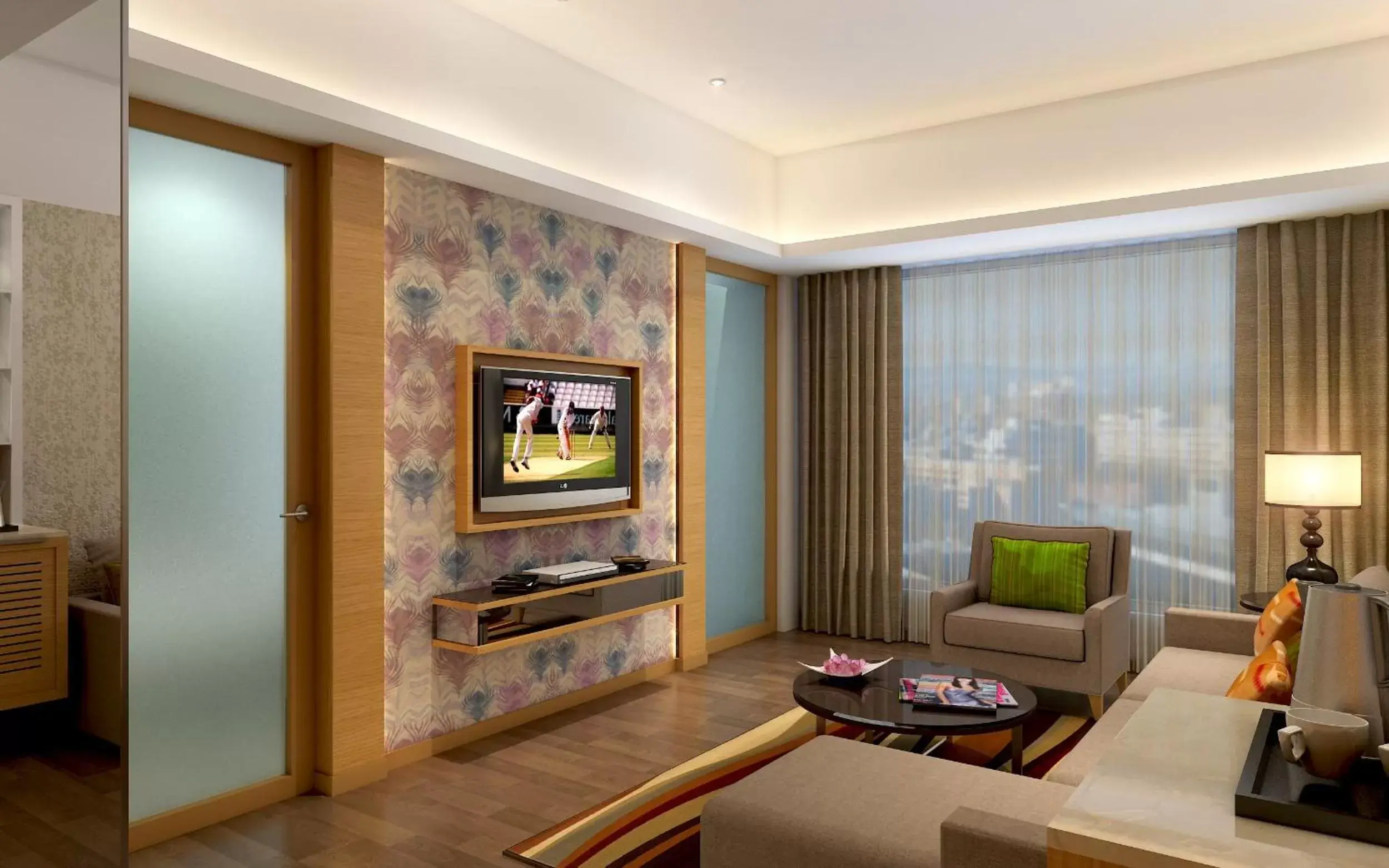 Living room, TV/Entertainment Center in Wow Crest, Indore - IHCL SeleQtions