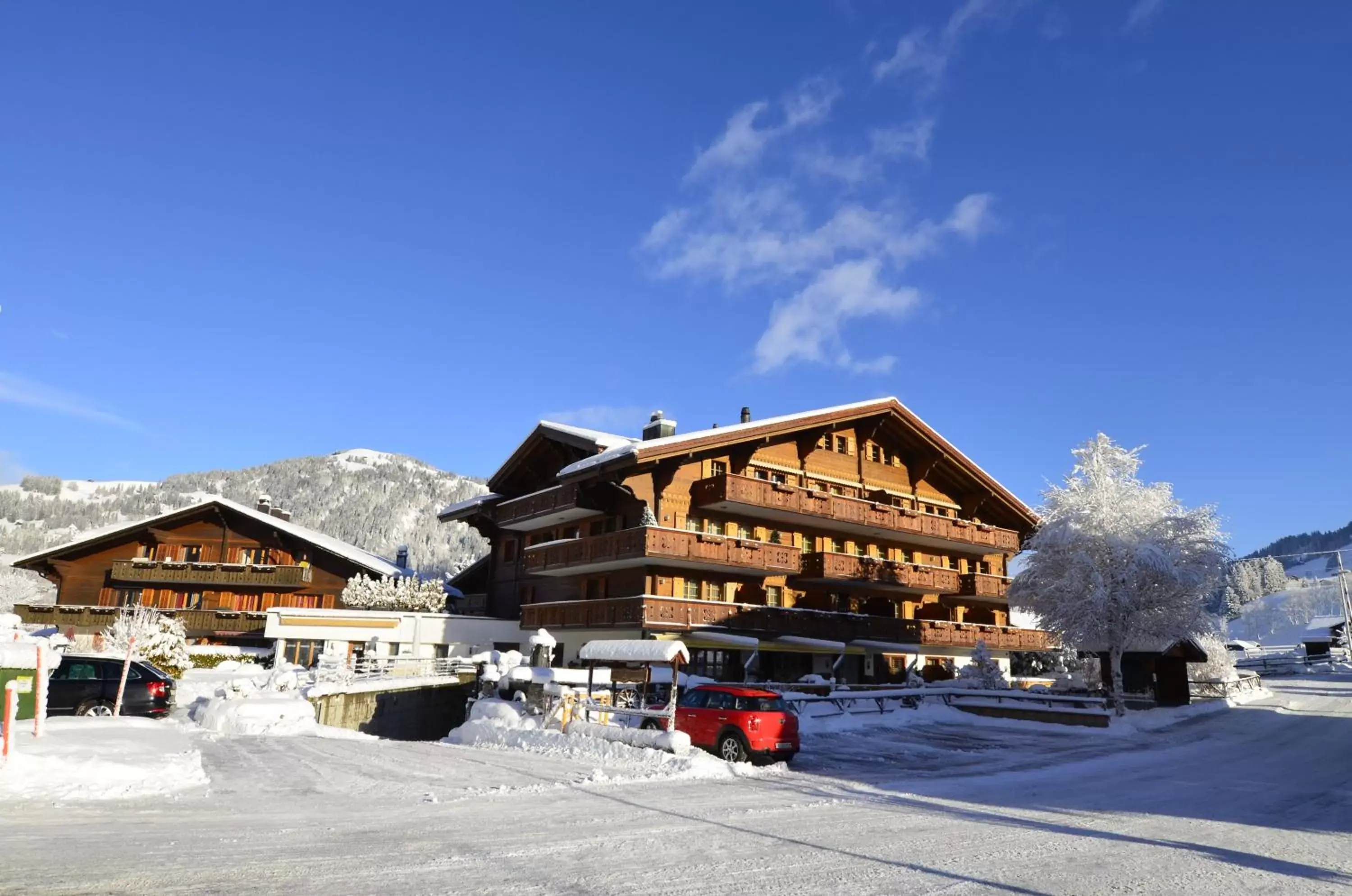 Property building, Winter in Hotel Bellerive Gstaad