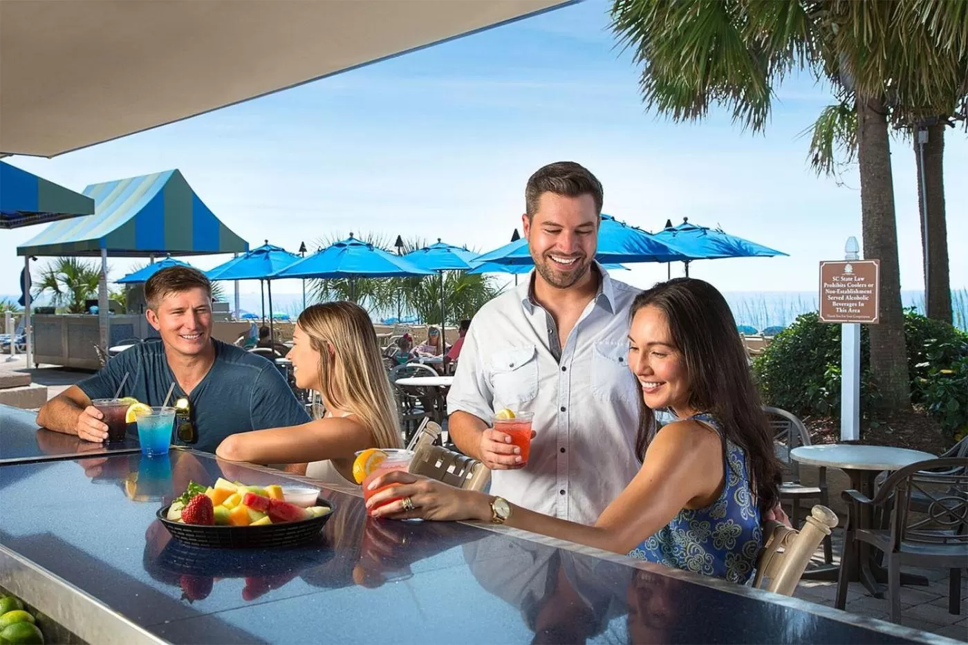 People in Coral Beach Resort