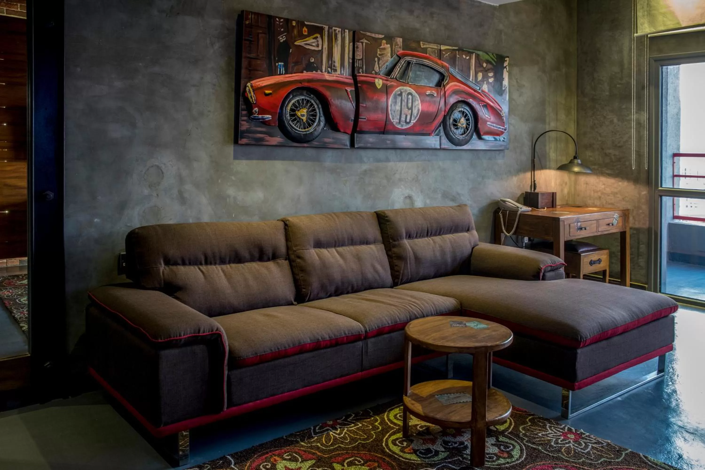 Seating Area in Flowery Holiday Suites