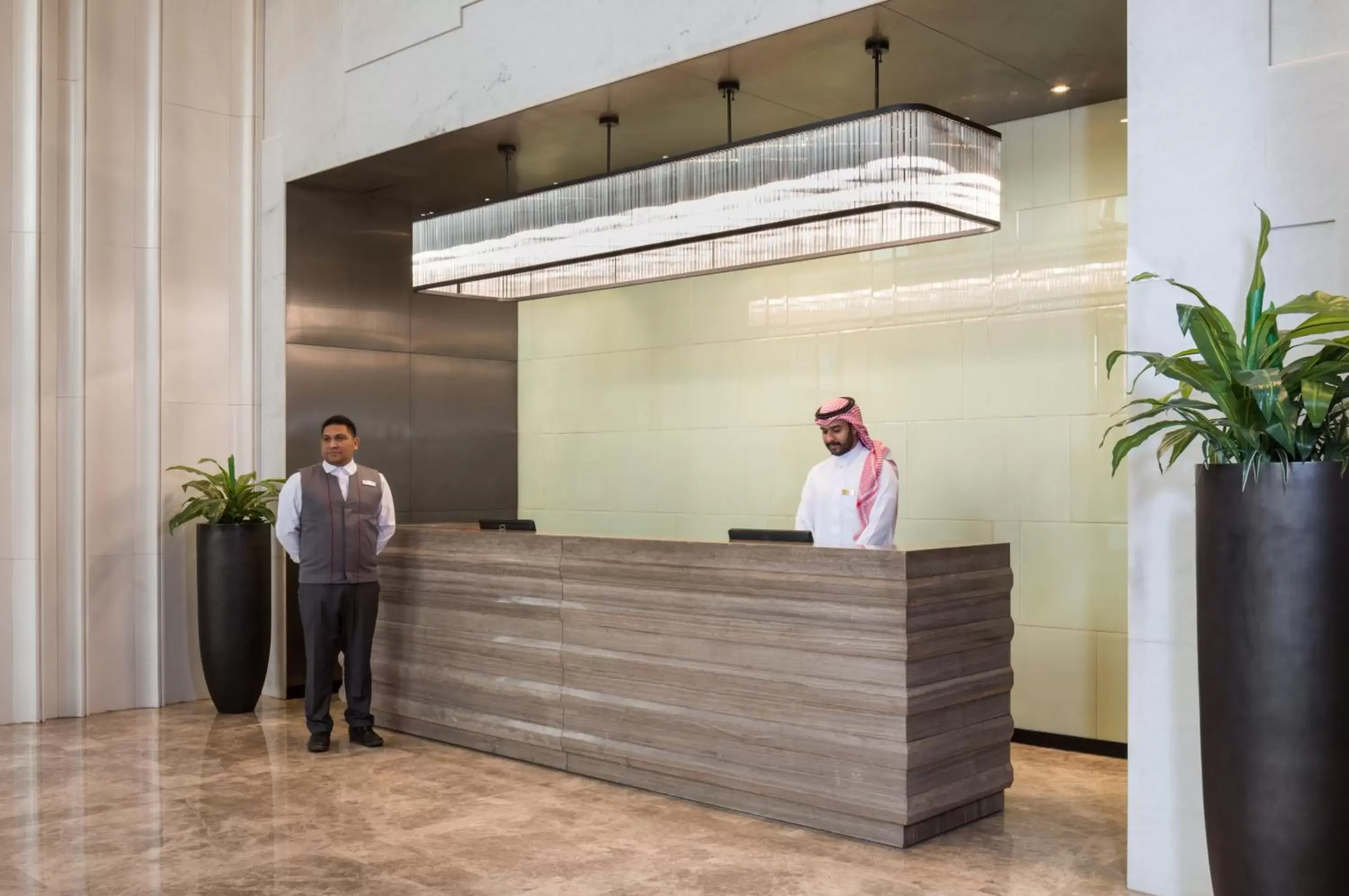 Lobby or reception, Staff in Aber Al Sahafa