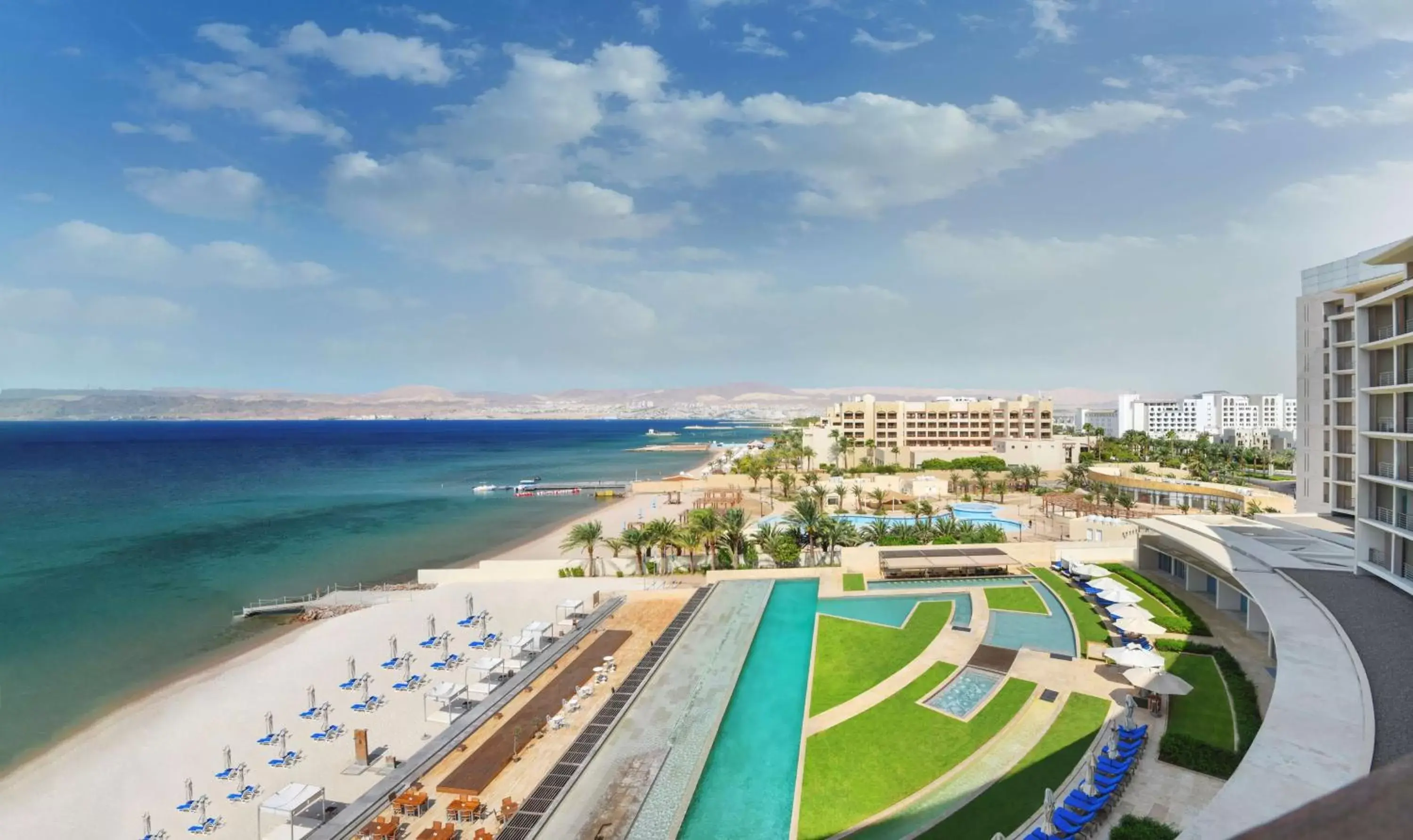 Beach, Pool View in Kempinski Hotel Aqaba