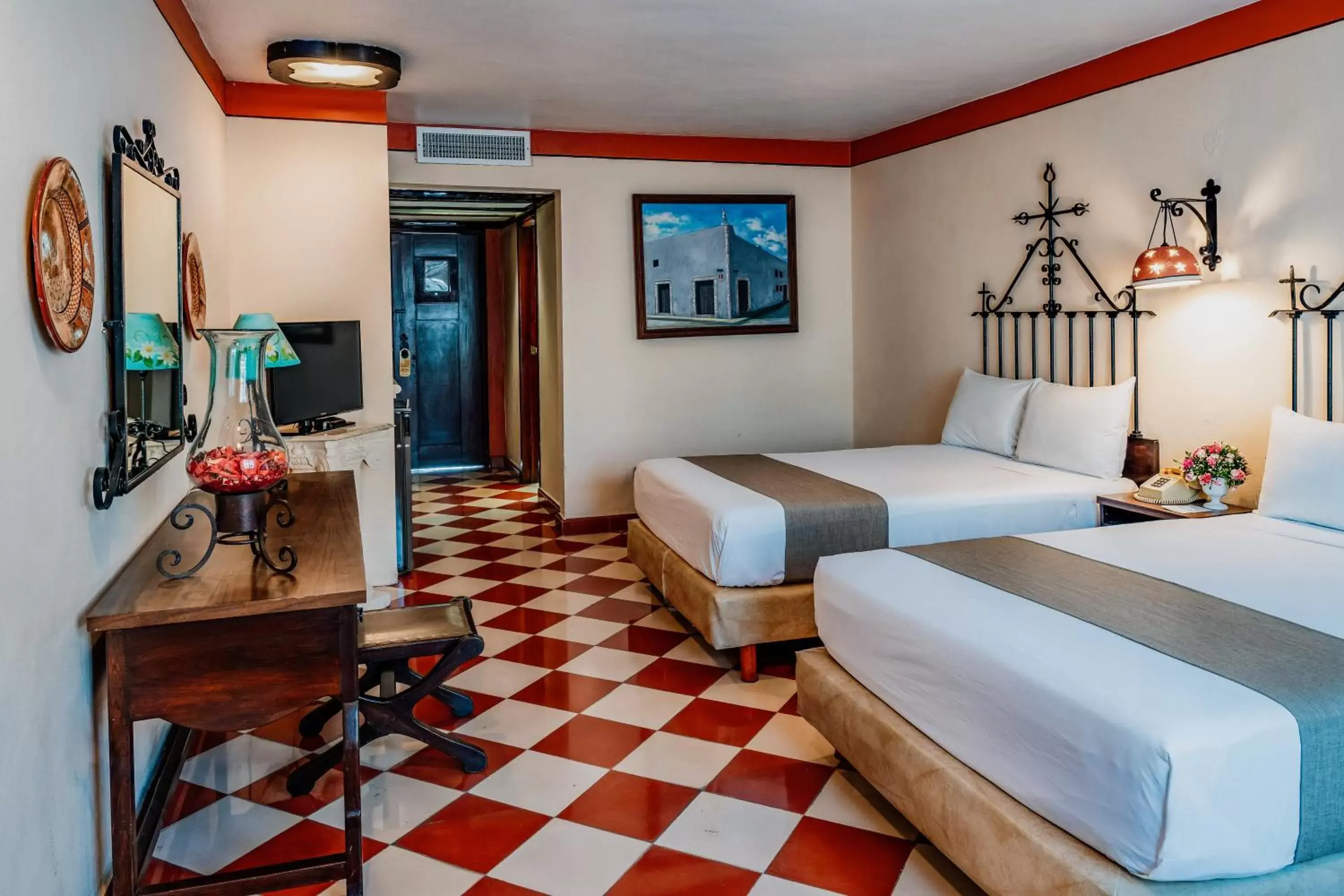 Bedroom, Bed in Casa del Balam Merida Bedroom, Bed in Casa del Balam Merida