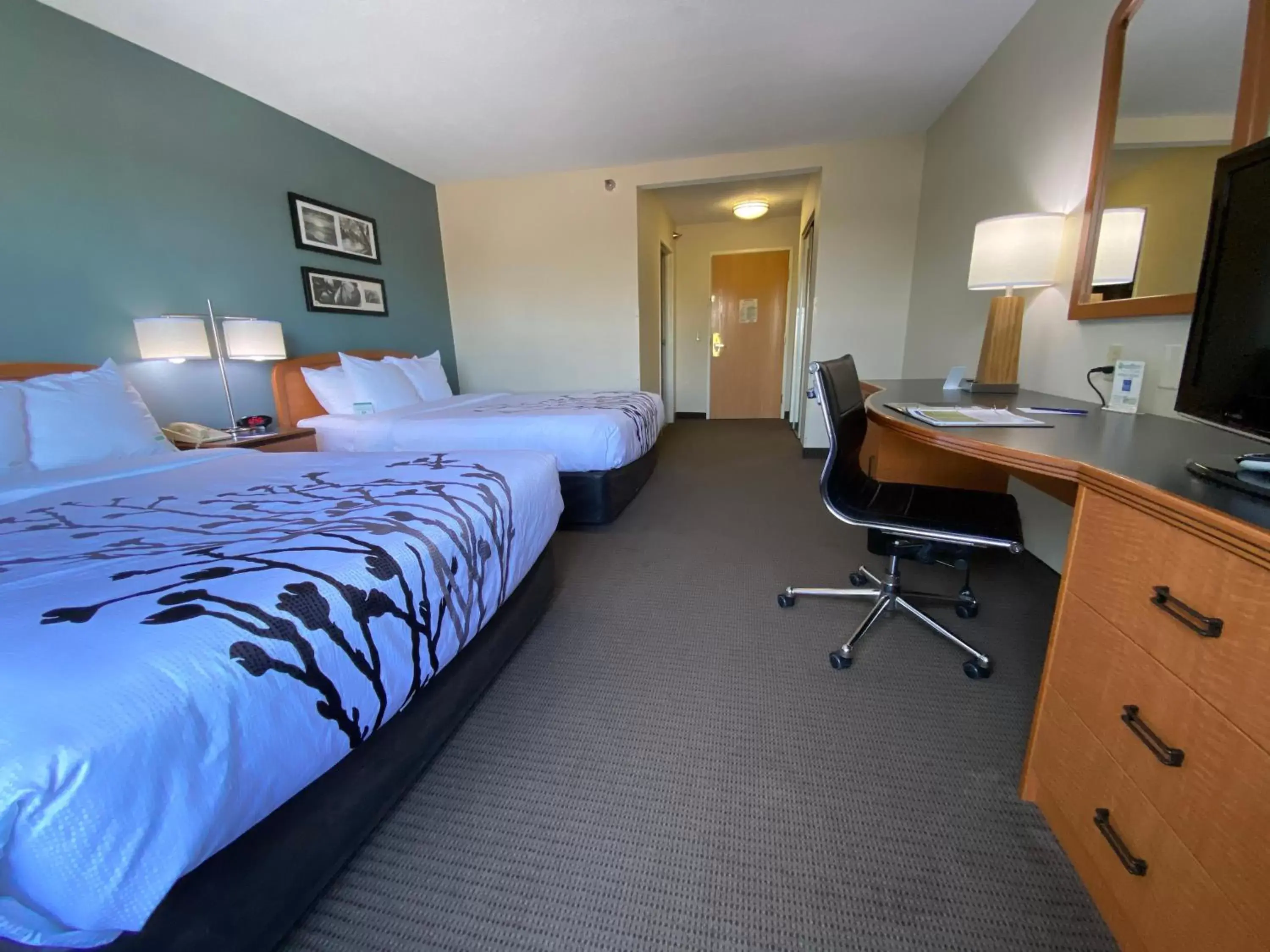 Bedroom in Sleep Inn and Suites Davenport