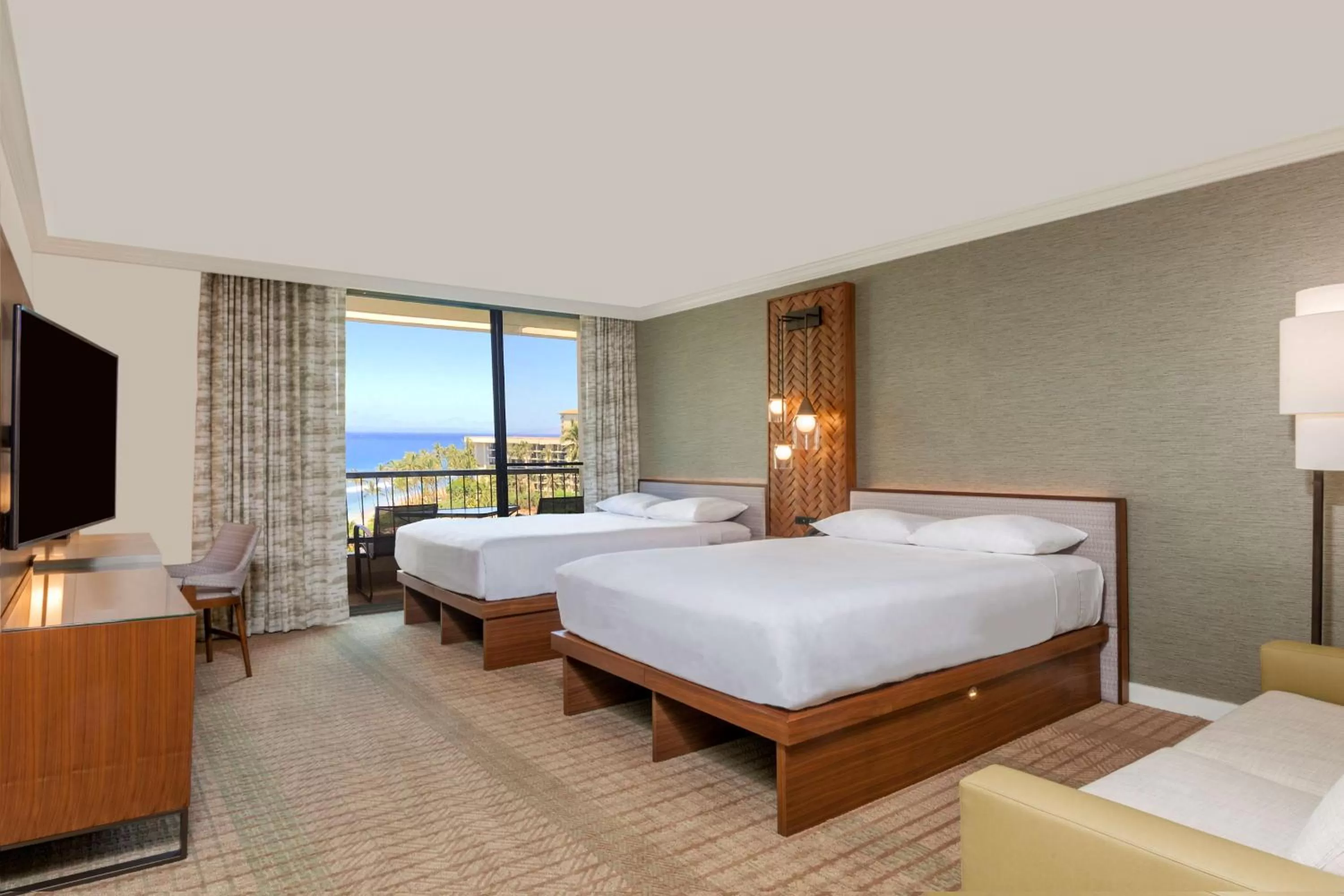 Photo of the whole room, Bed in Hyatt Regency Maui Resort & Spa