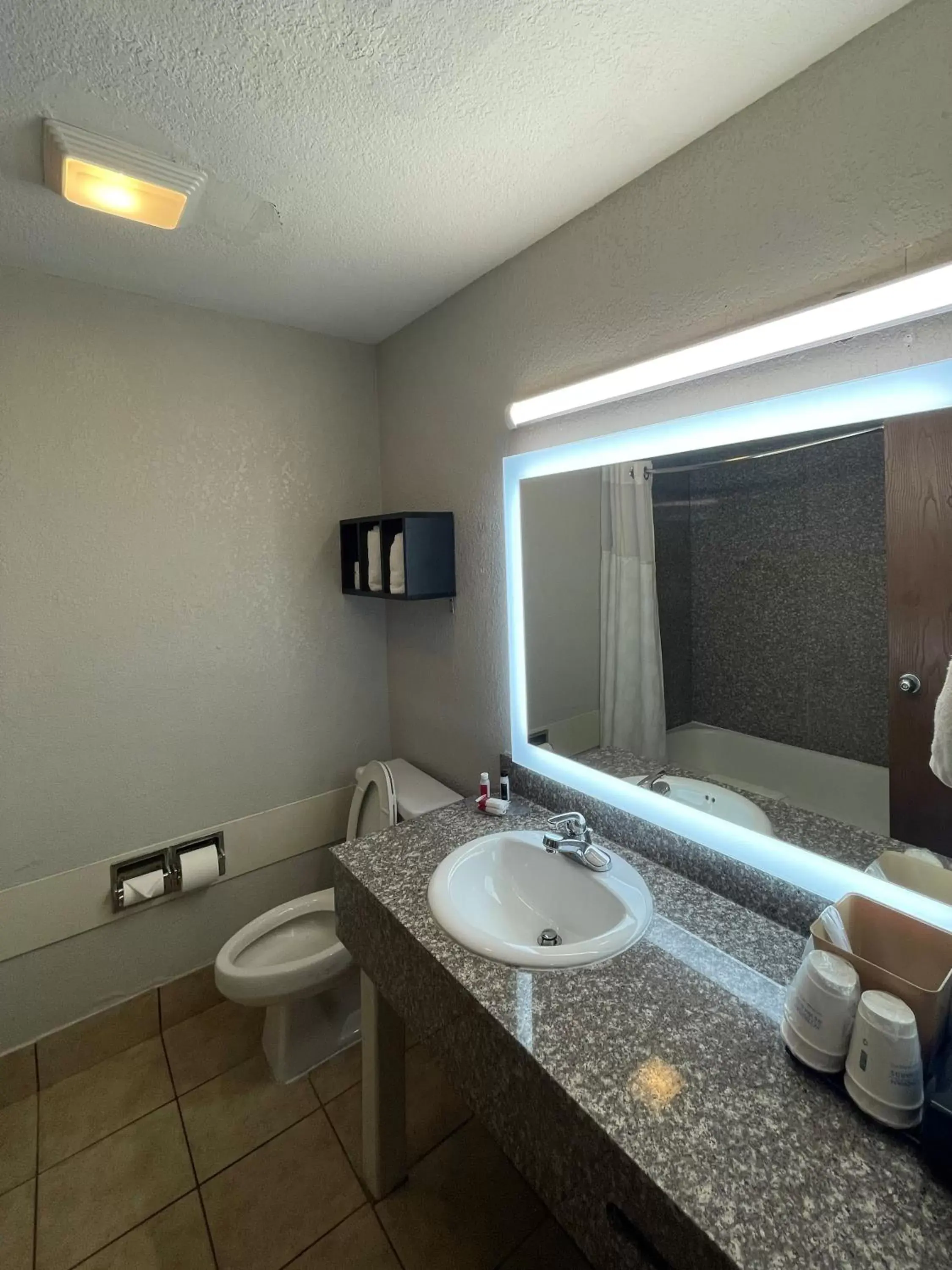 Toilet, Bathroom in Ramada by Wyndham Oklahoma City Airport North