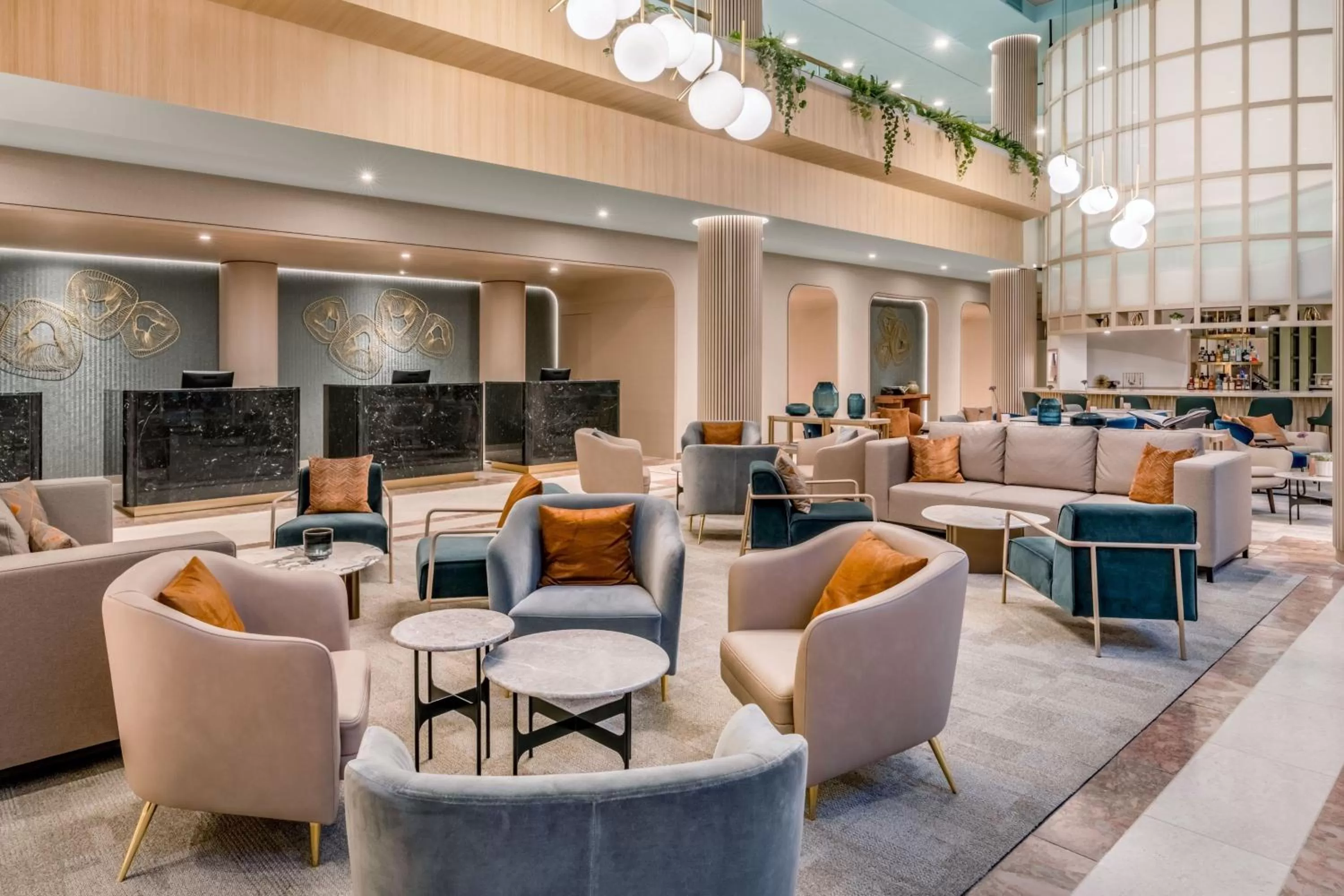 Lounge or bar in Munich Marriott Hotel