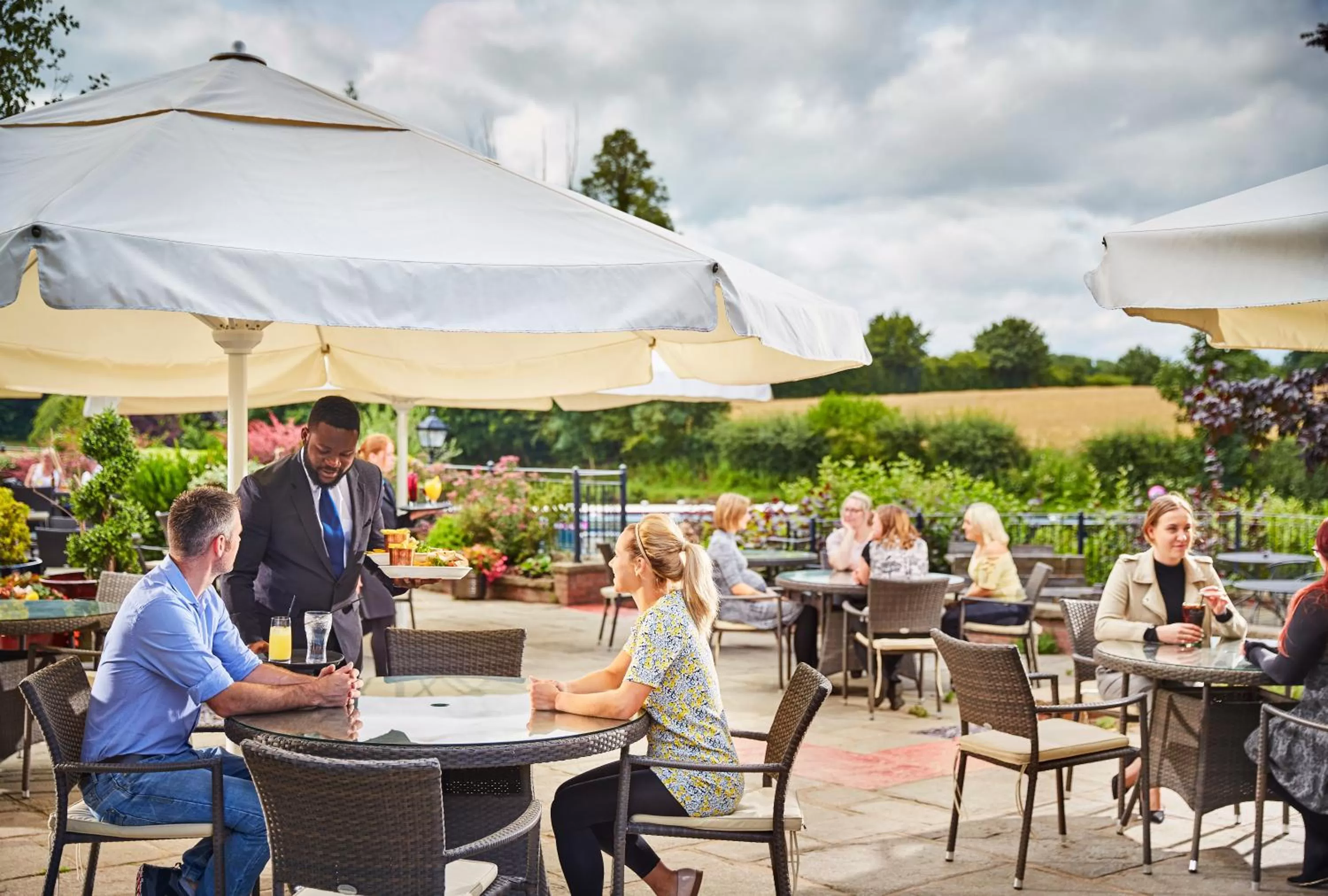Patio in Lion Quays Resort