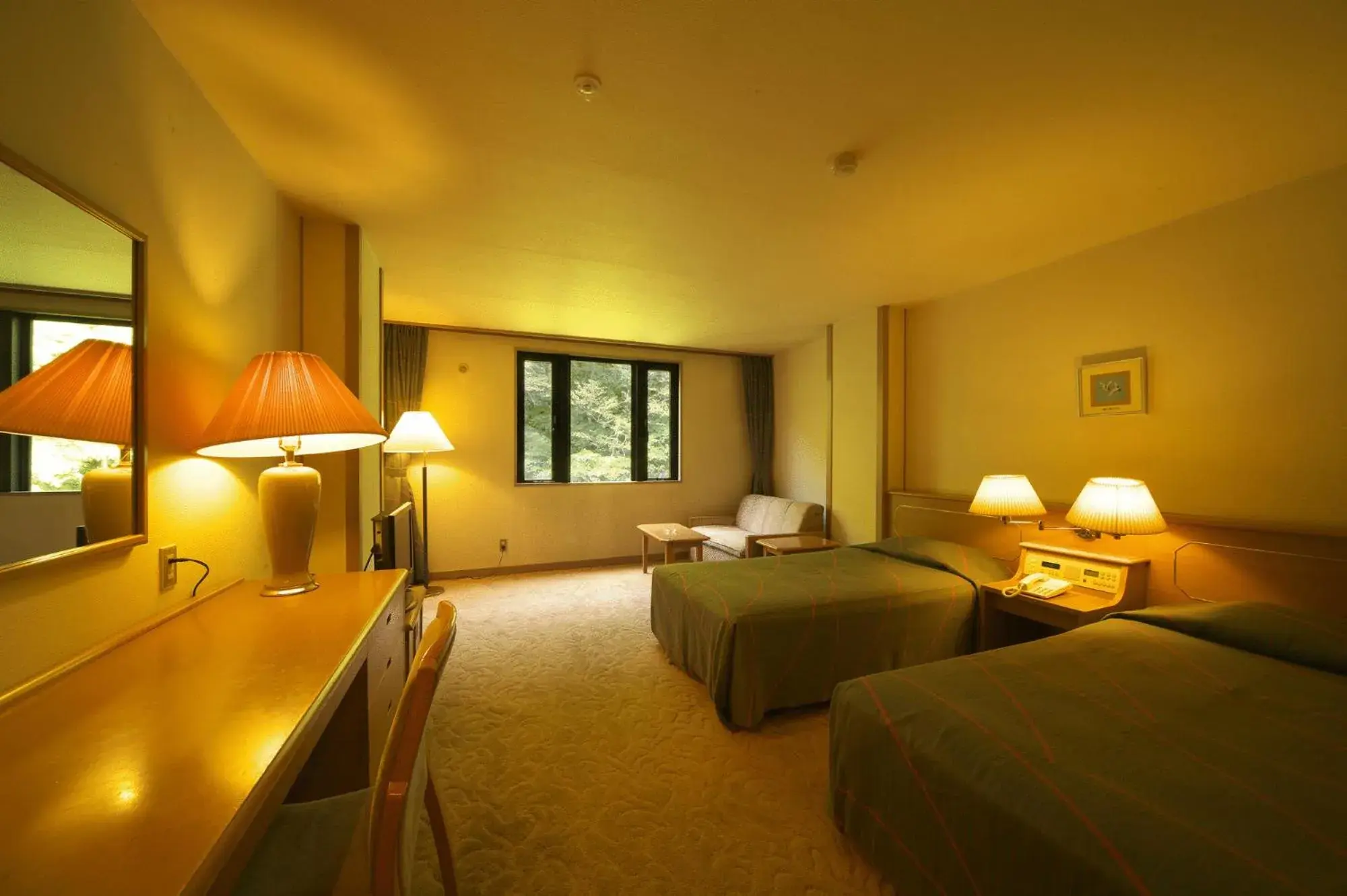 Photo of the whole room, Bed in Hodakaso Yamano Hotel