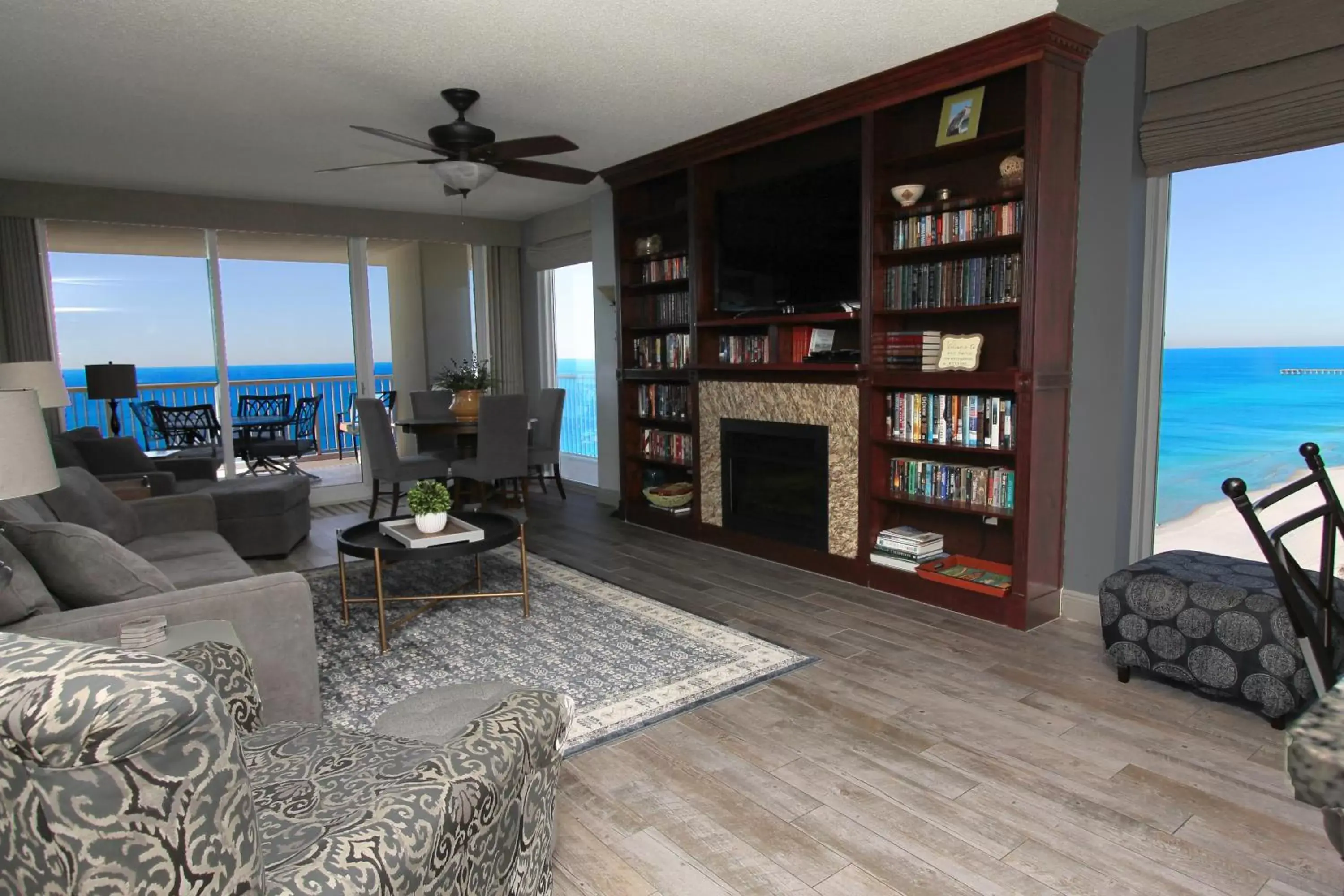 Living room in Majestic Beach Resort, Panama City Beach, Fl