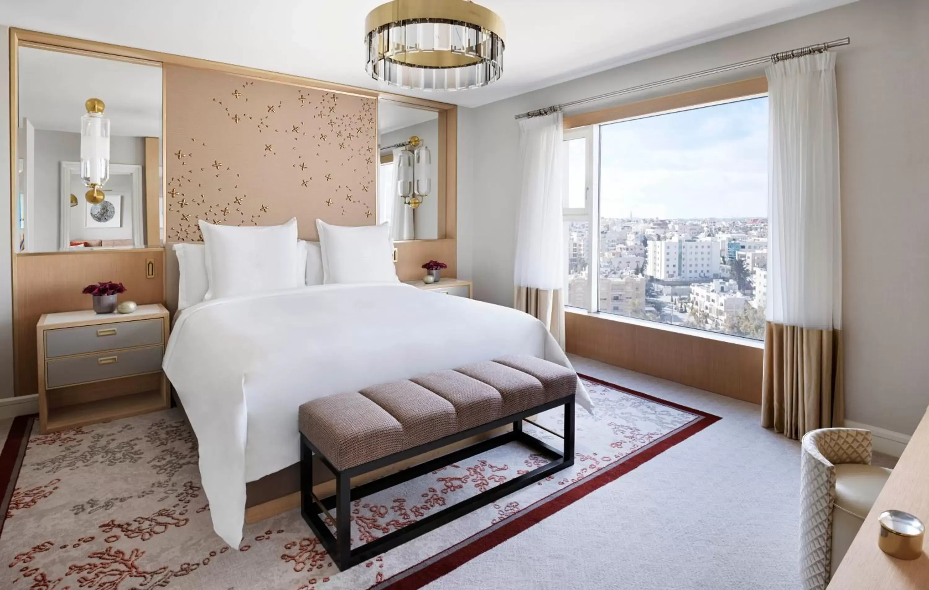Bed in Four Seasons Hotel Amman