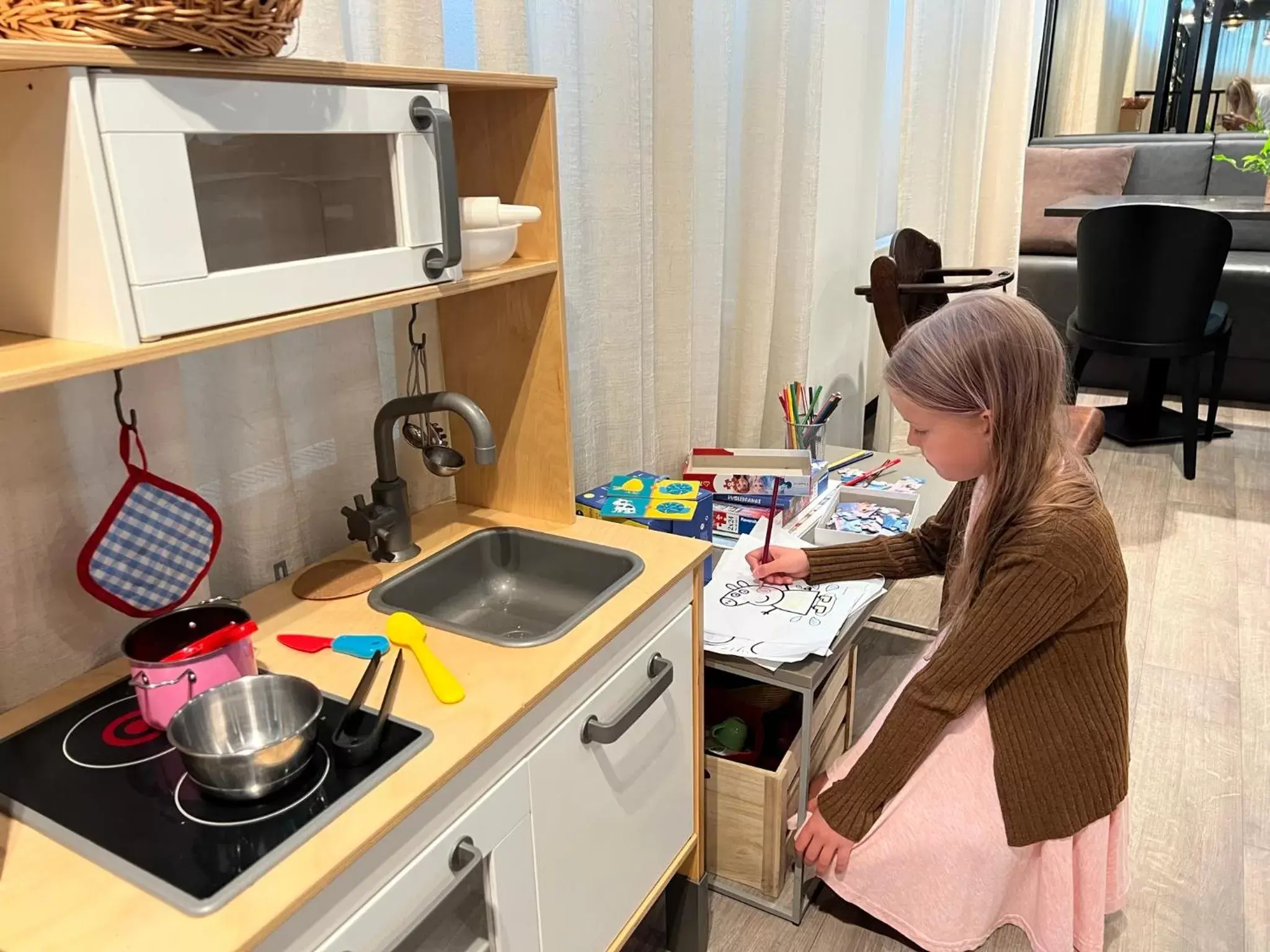 Children play ground, Kitchen/Kitchenette in Centennial Hotel Tallinn