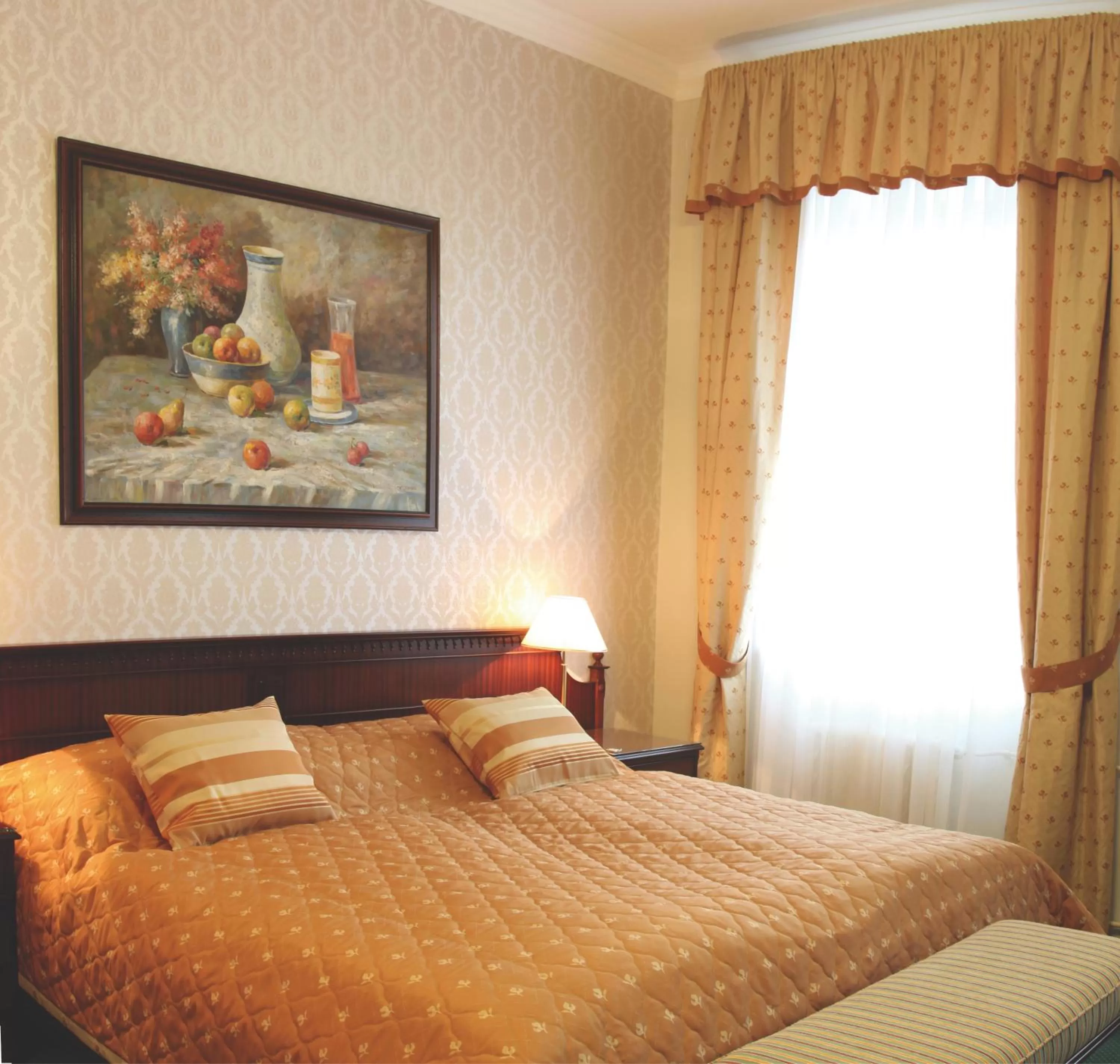 Bed in Hotel Kolonada