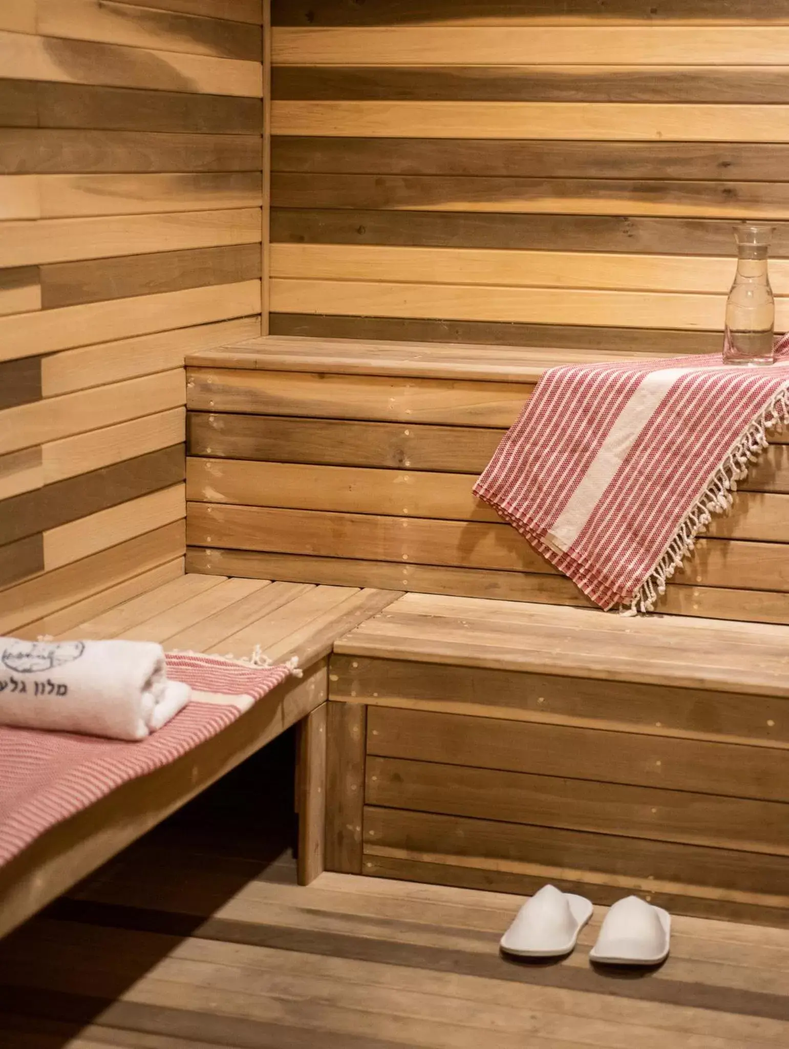 Sauna in Giladi Hotel