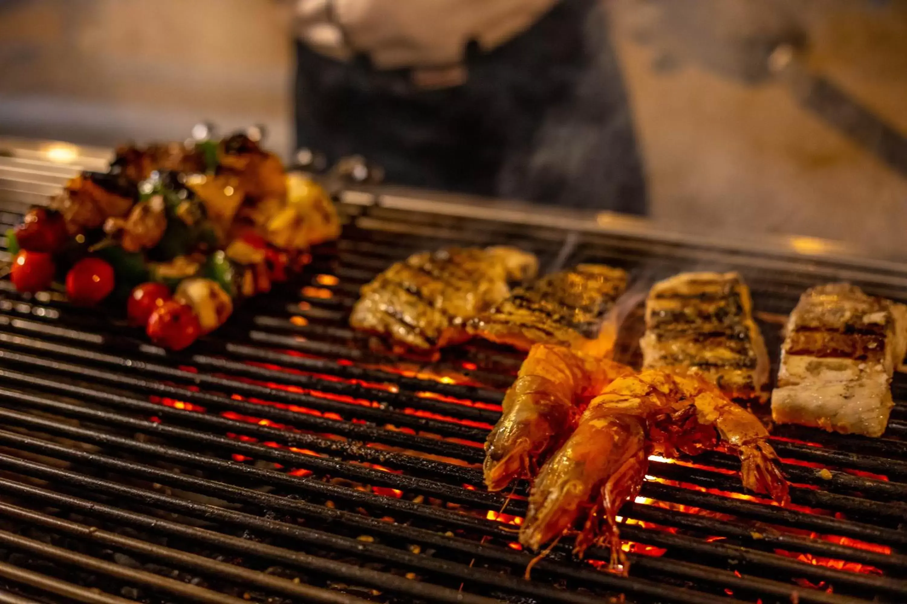 Food close-up, BBQ Facilities in Gili Sands Hotel & Bar