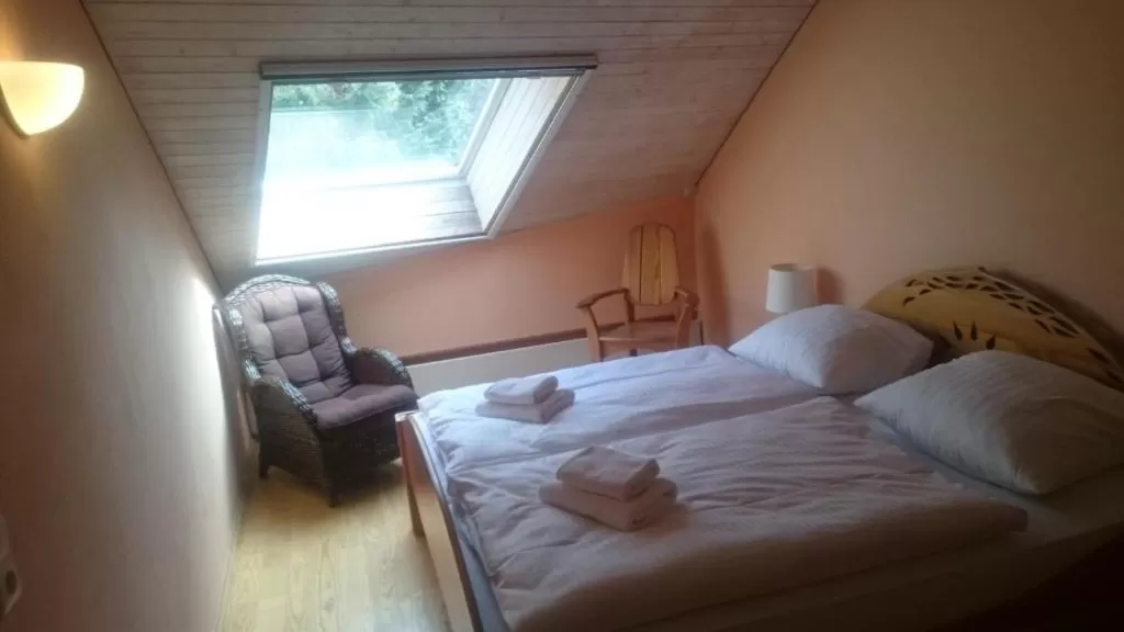 Bed in Hotel Haus Linden