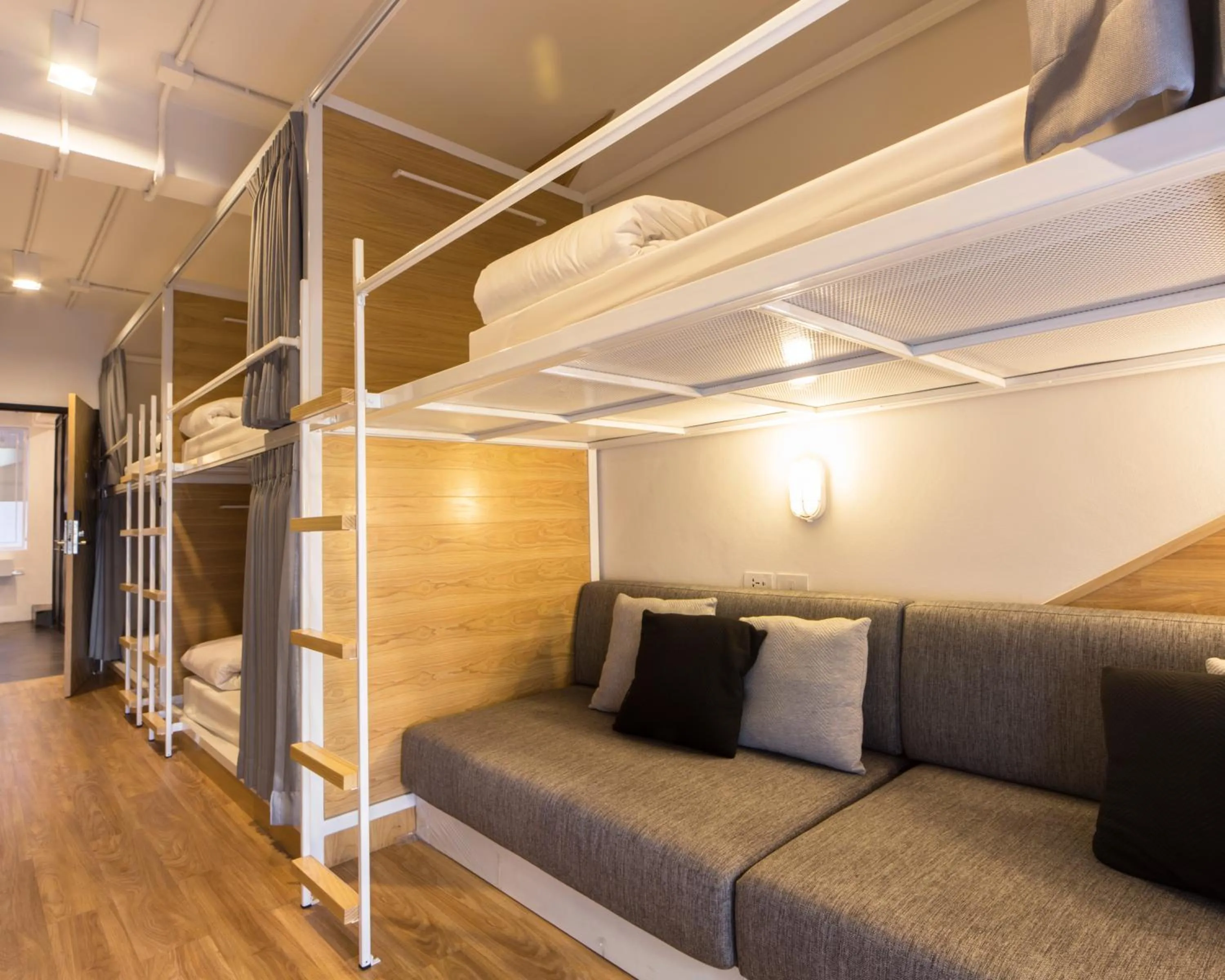 Seating area in Bed One Block Hostel