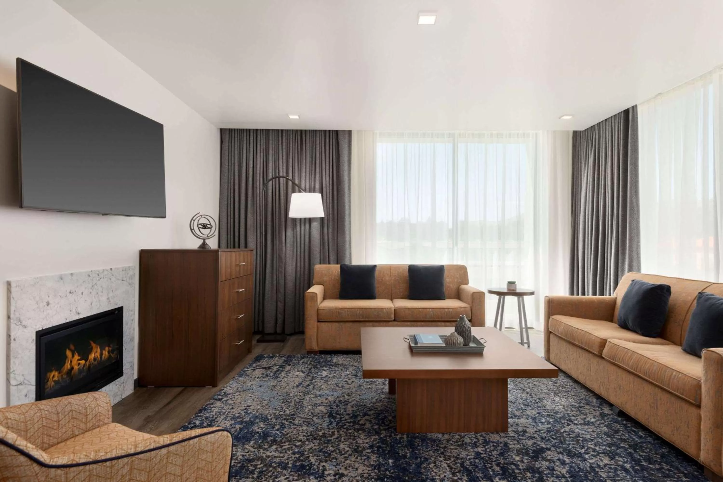 Living room in La Quinta by Wyndham San Luis Obispo