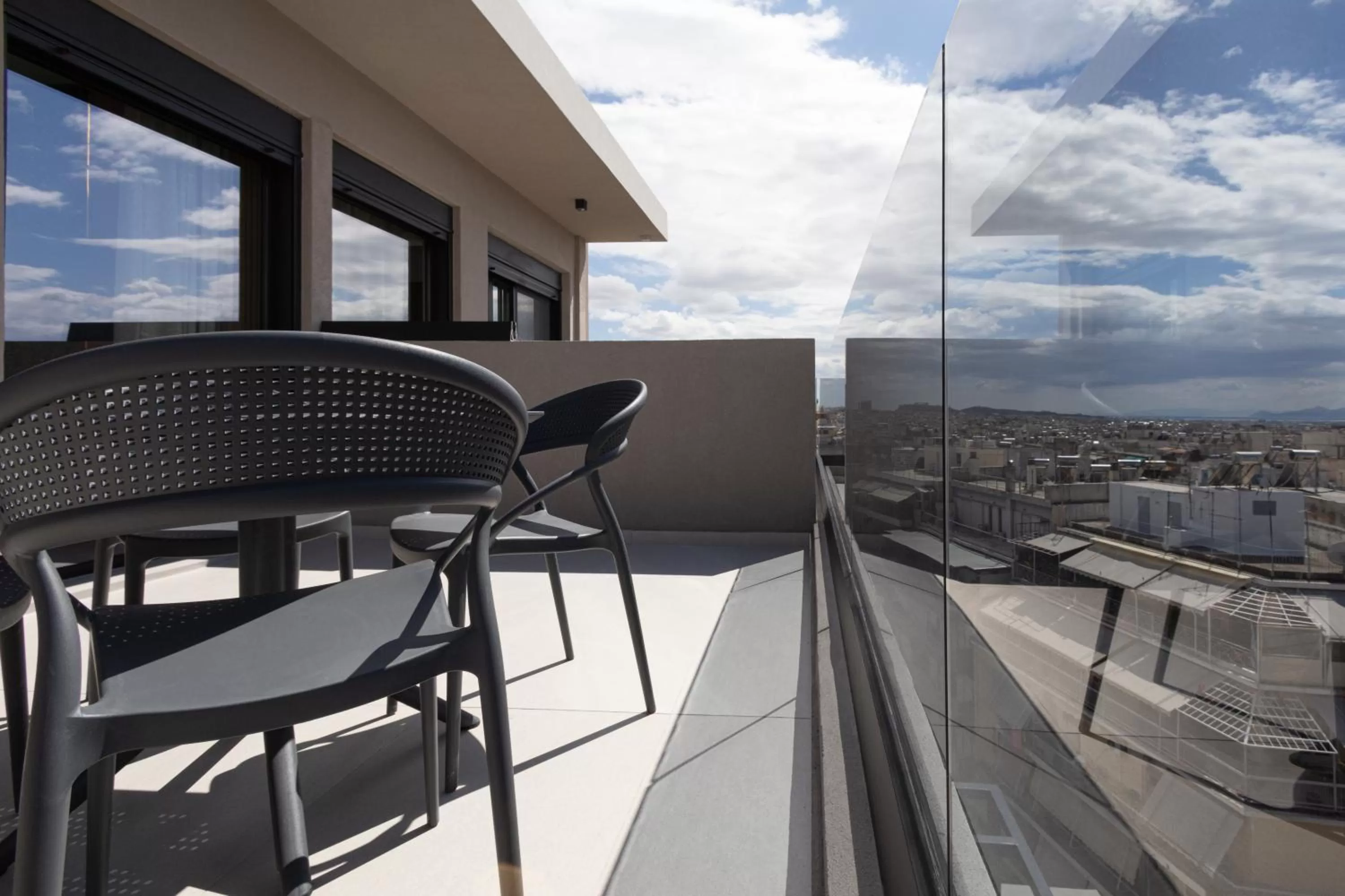 Balcony/Terrace in LUX&EASY Athens Downtown Residences