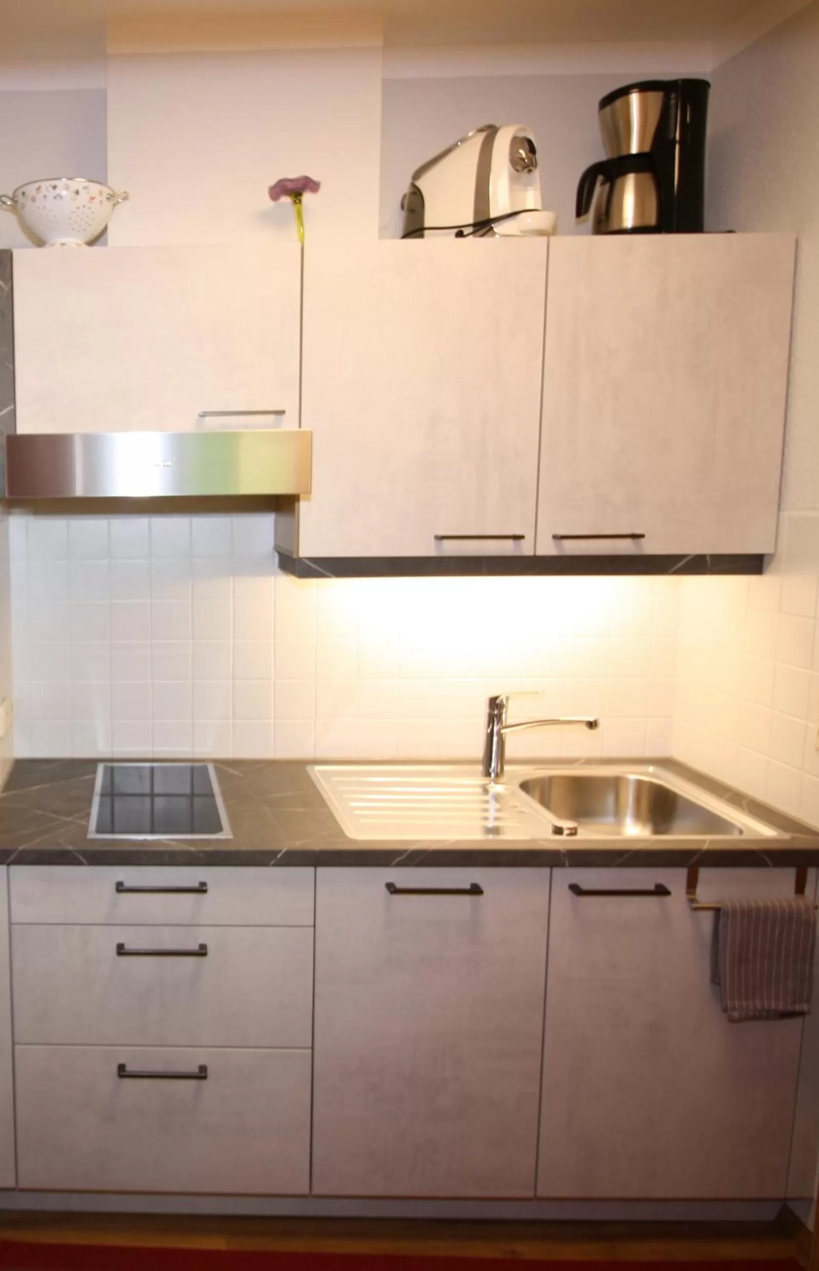 Kitchen or kitchenette in Vronis Waldhaus ADULTS ONLY