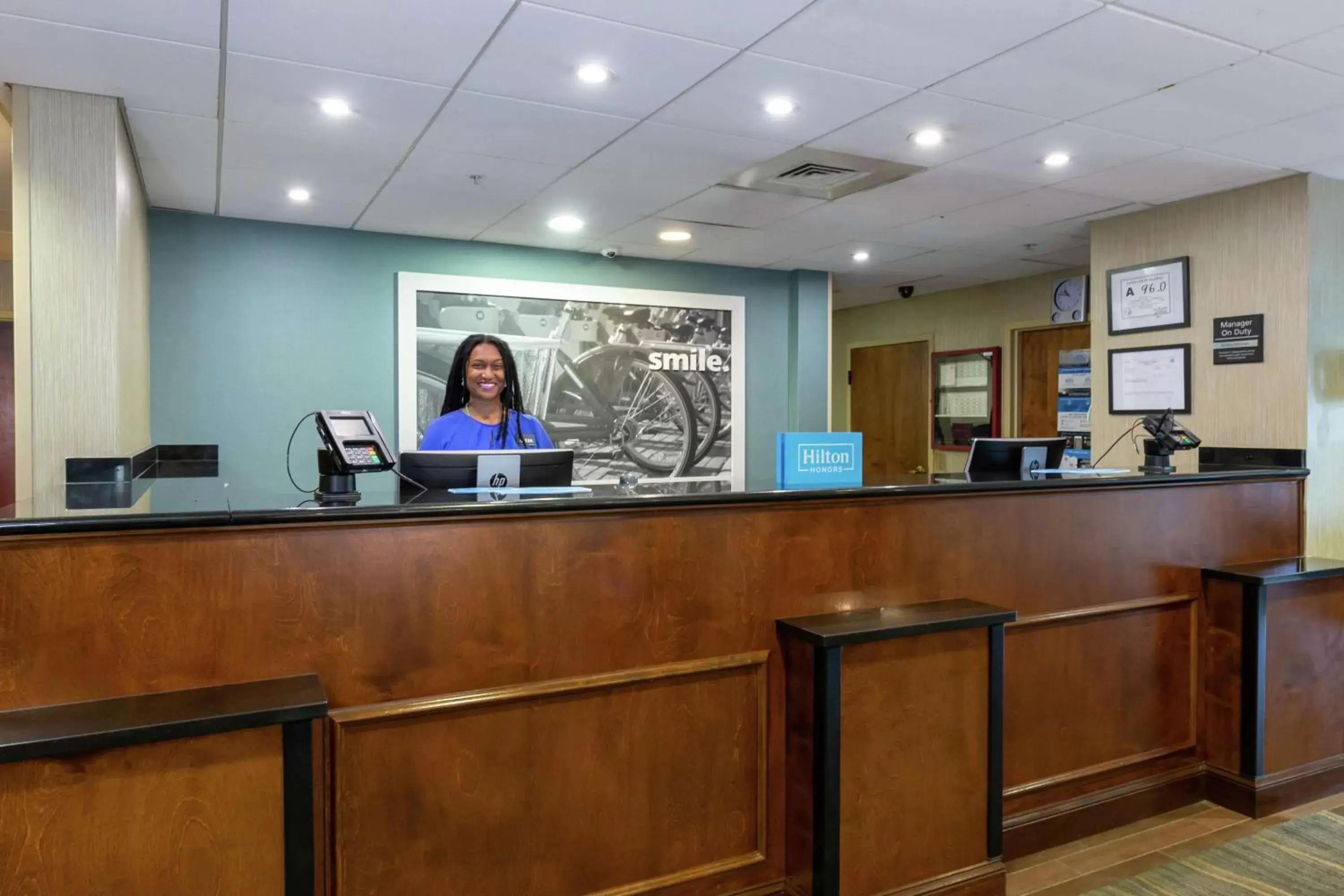 Lobby or reception, Lobby/Reception in Hampton Inn Winston-Salem Hanes Mall