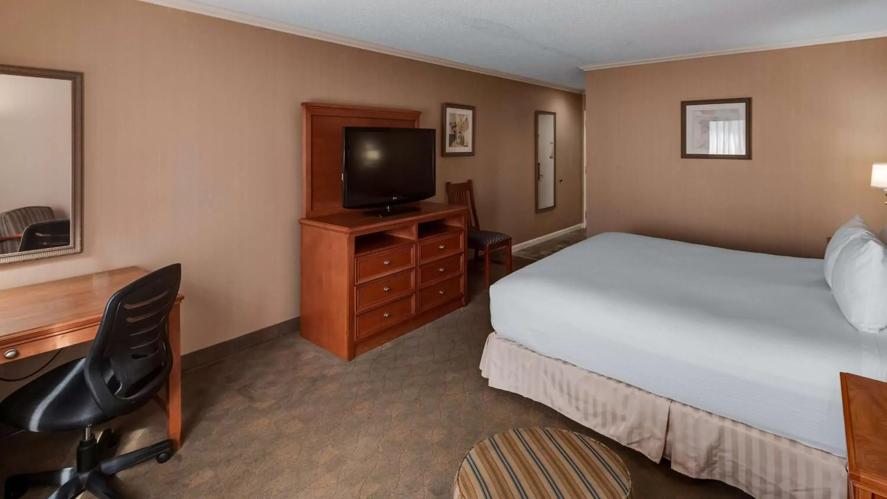 Photo of the whole room, TV/Entertainment Center in Best Western Lapeer Inn