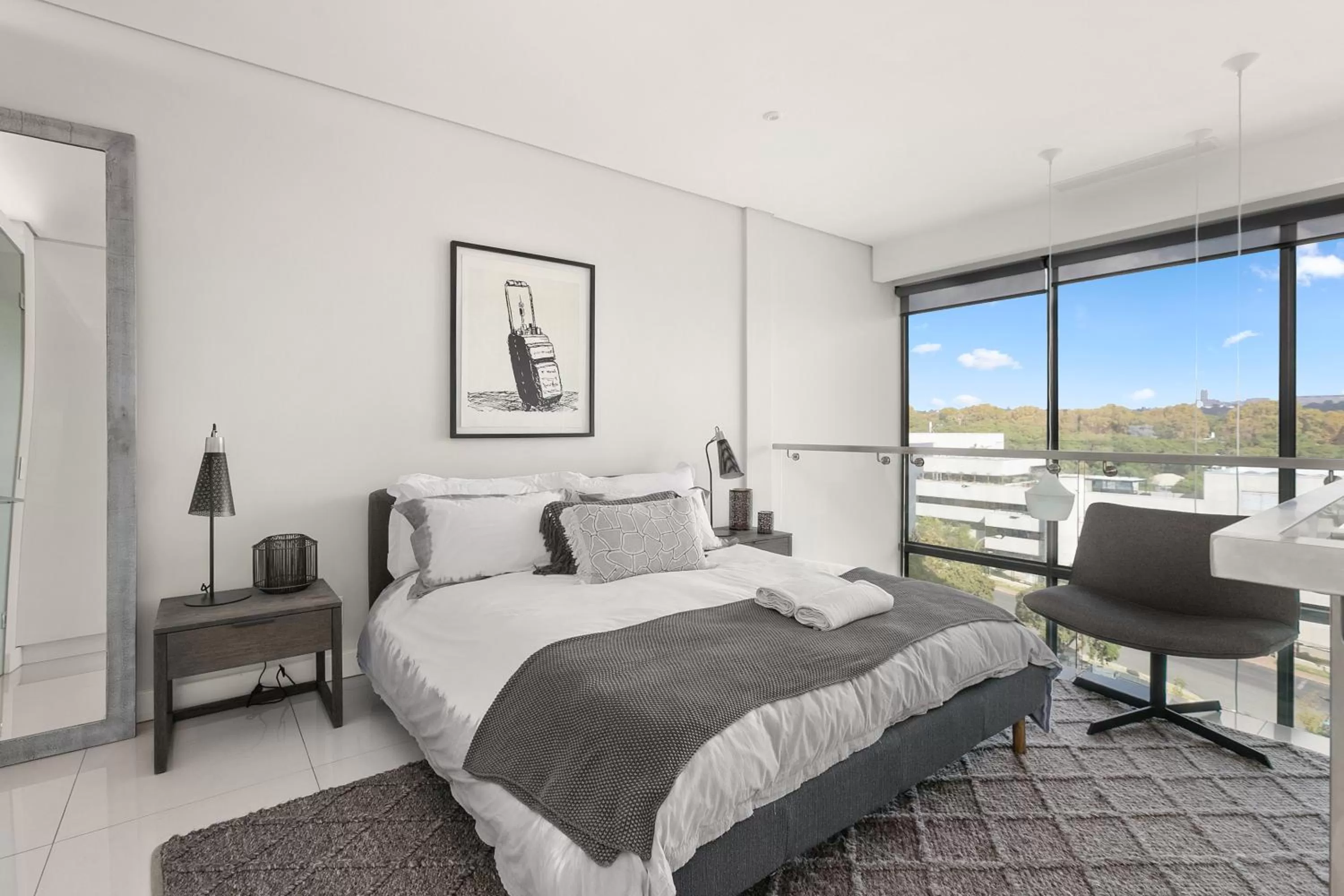 Bedroom, Bed in The Park Central Residence - WITH GENERATOR