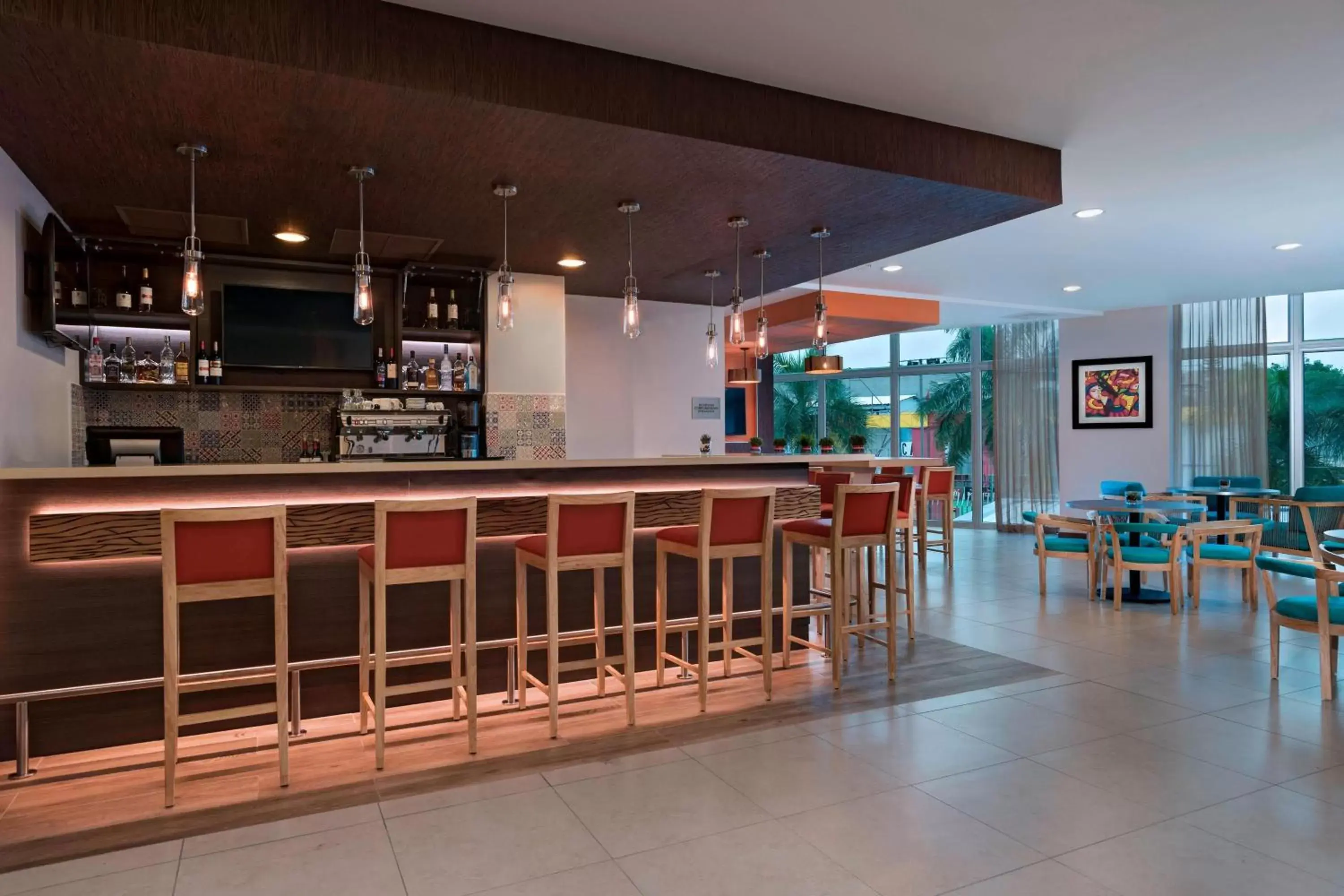 Lobby or reception, Lounge/Bar in Fairfield by Marriott San Salvador