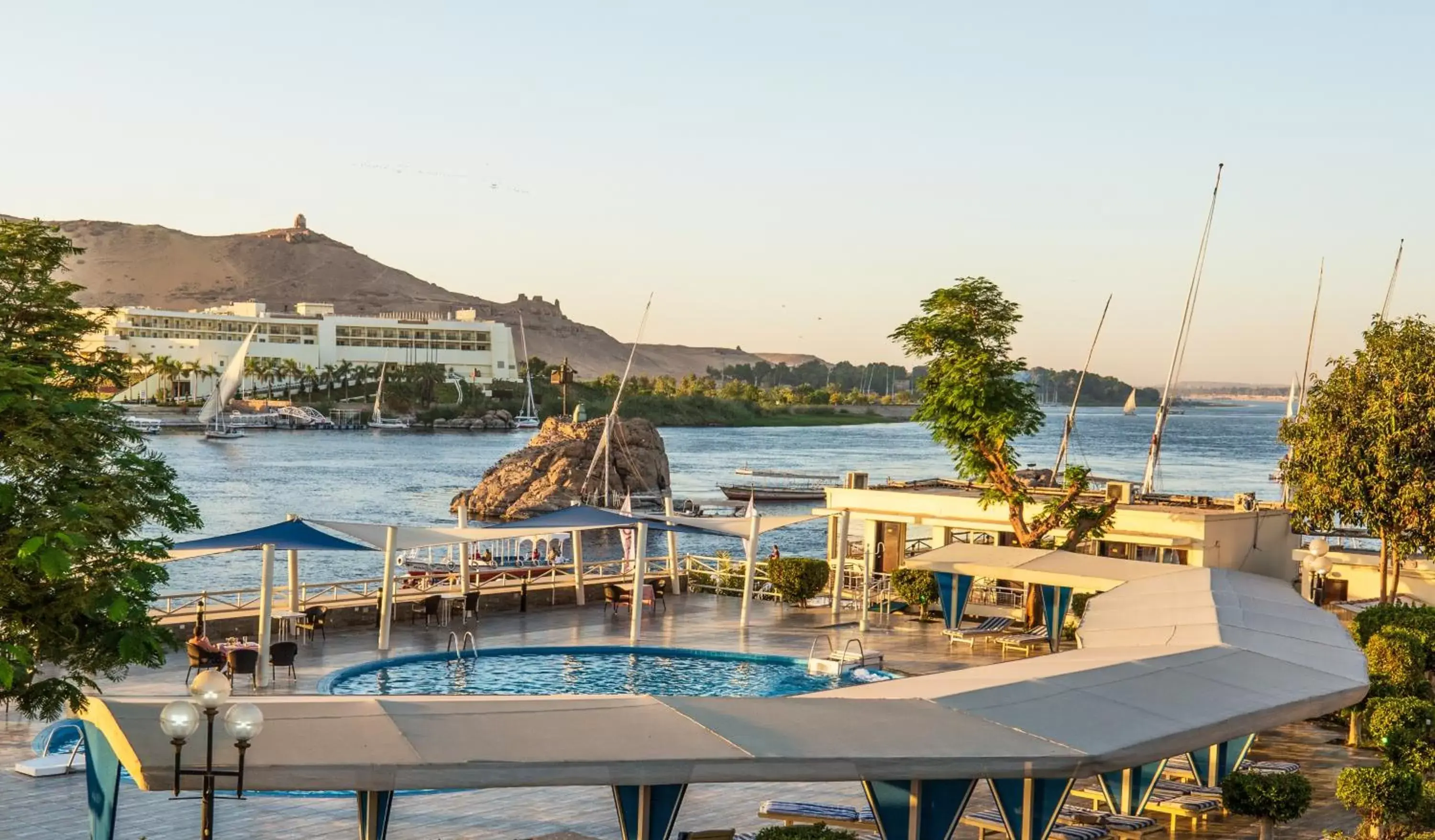 Day, Pool View in Obelisk Nile Hotel Aswan