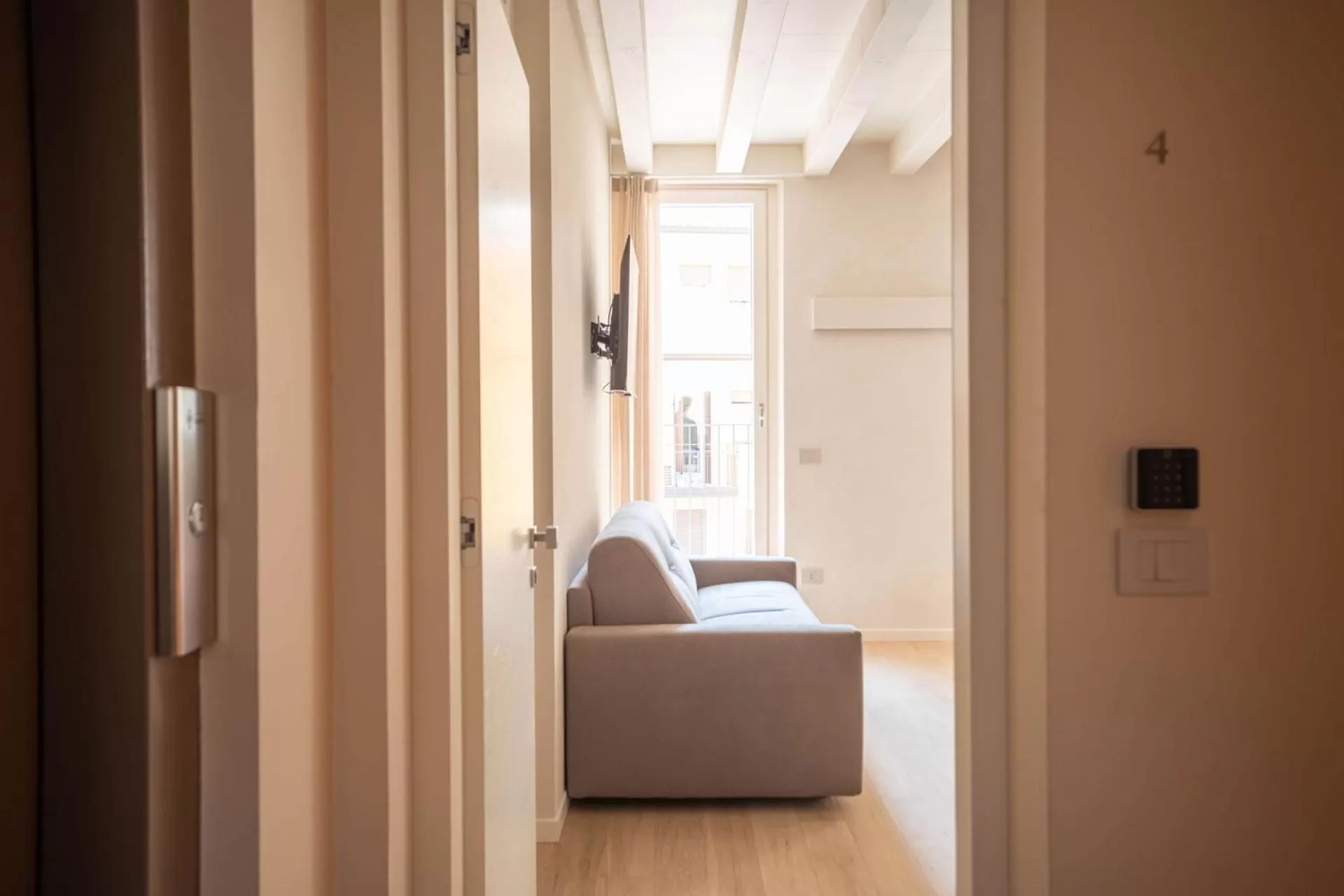 Inner courtyard view, Seating Area in Maison Calcirelli rooms