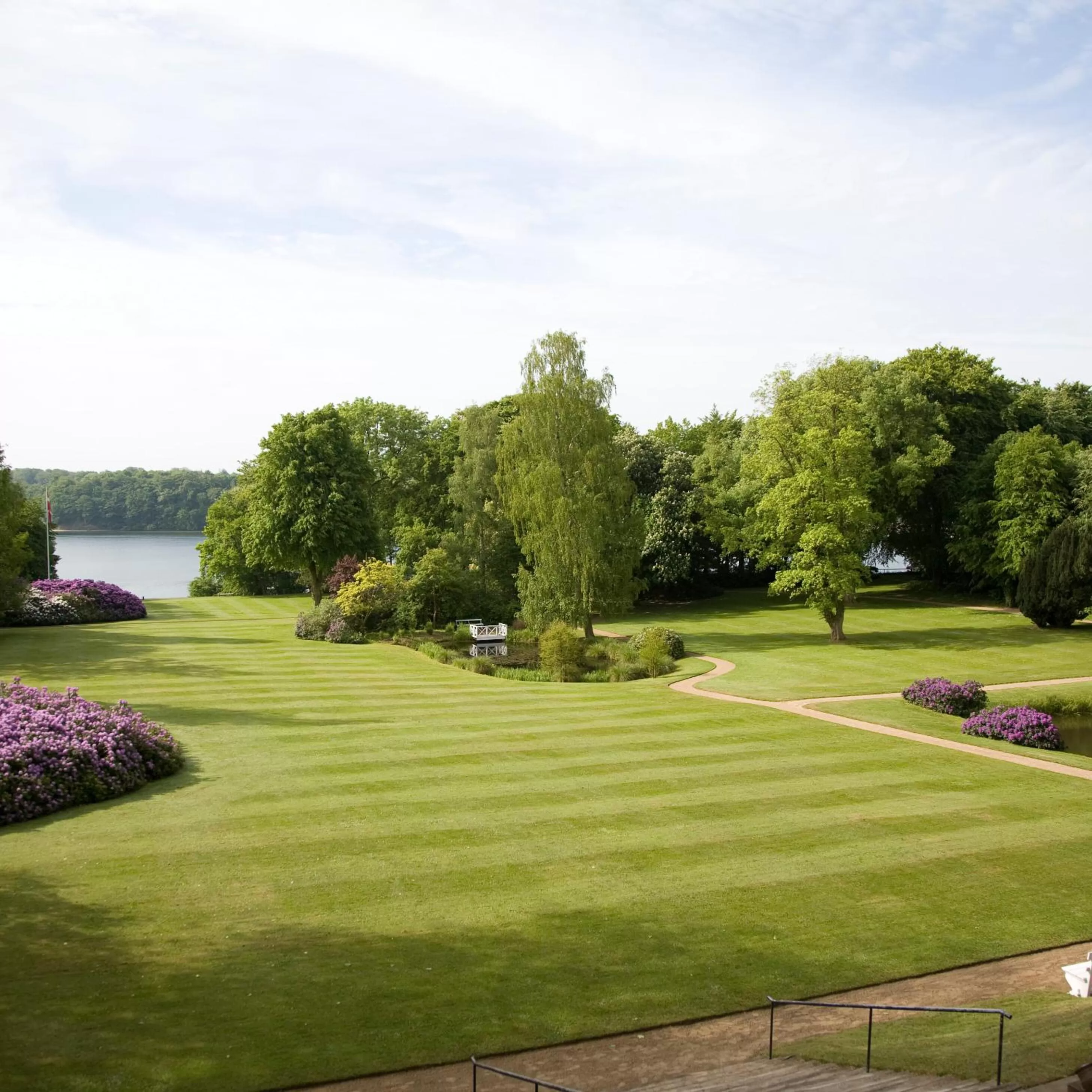 Garden view in Hindsgavl Slot