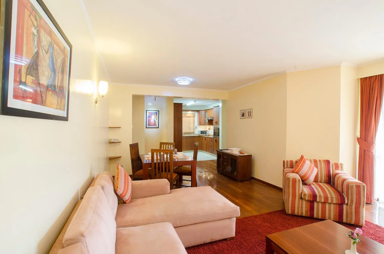 Living room in Waridi Paradise Hotel and Suites