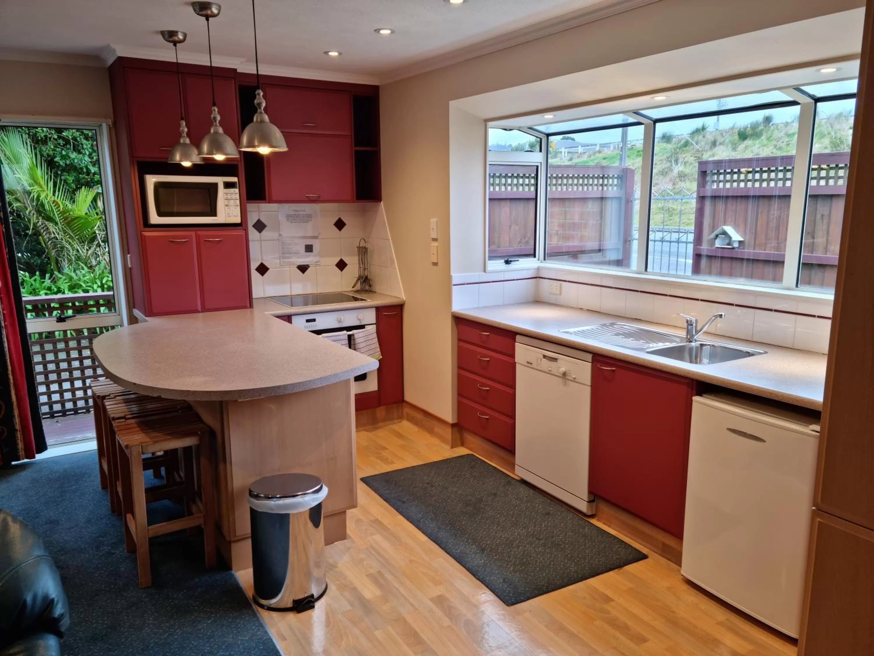 Kitchen or kitchenette in Paroa Hotel