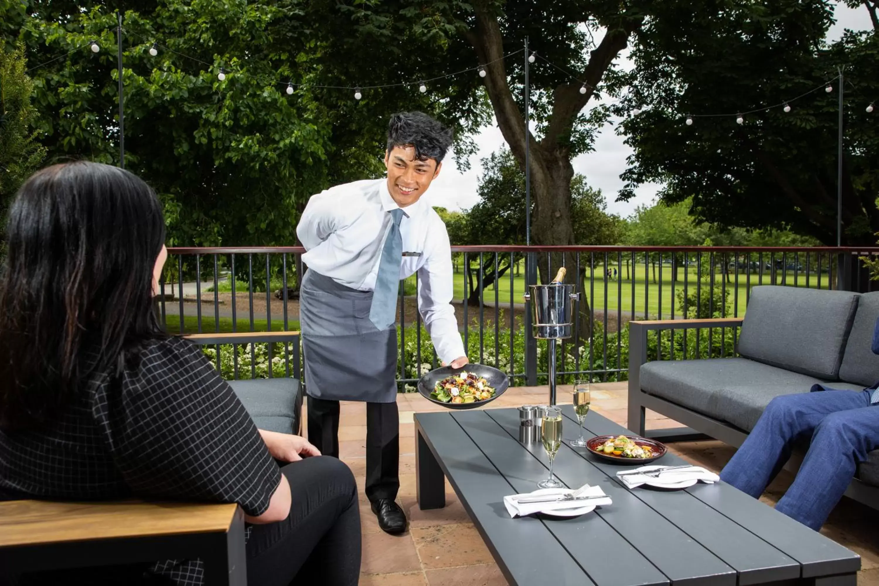 Dining area in Herbert Park Hotel and Park Residence