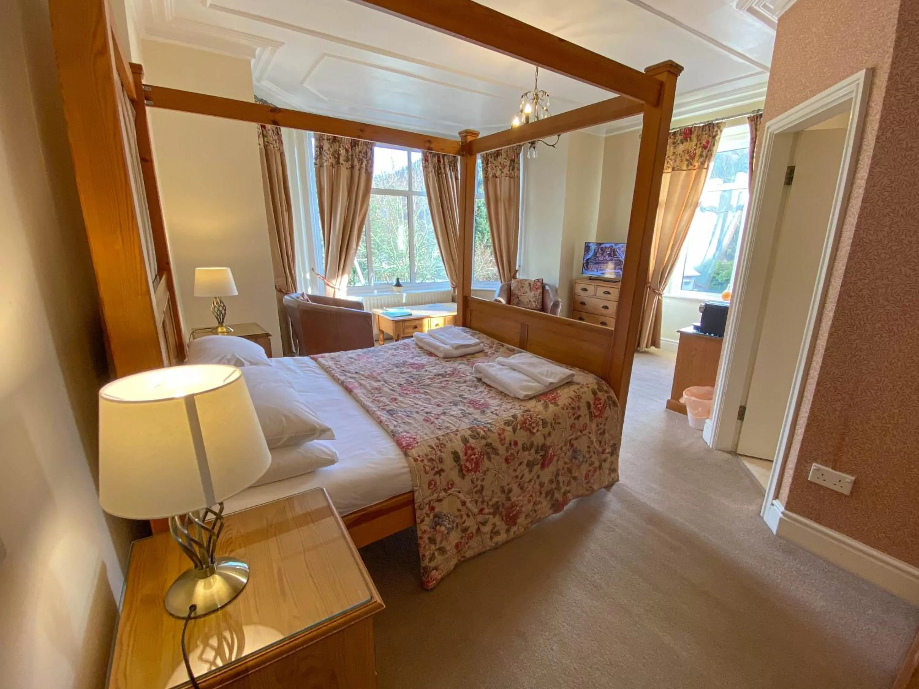 Bed in Glan Aber Hotel