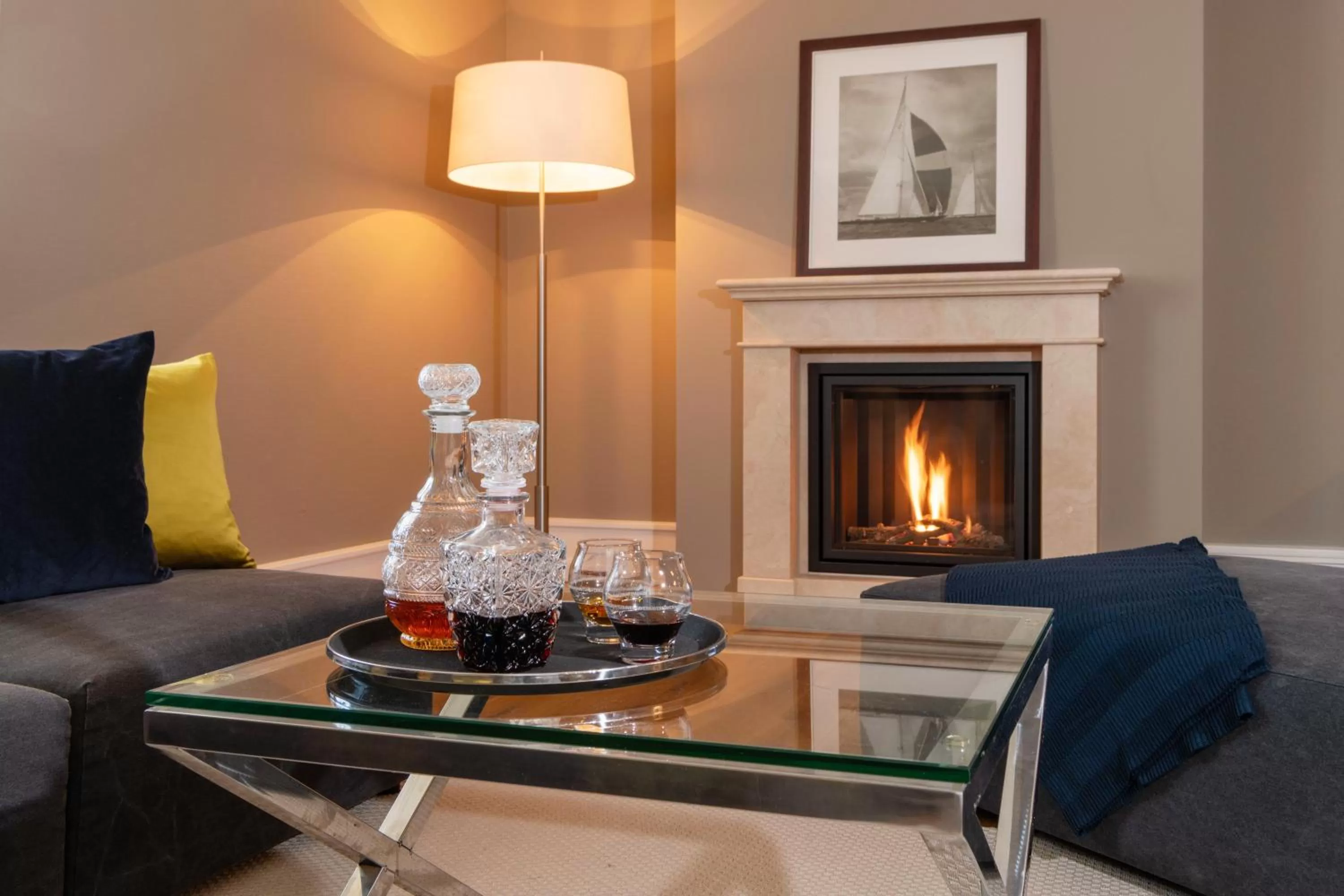 Living room in Blue City Boutique Hotel