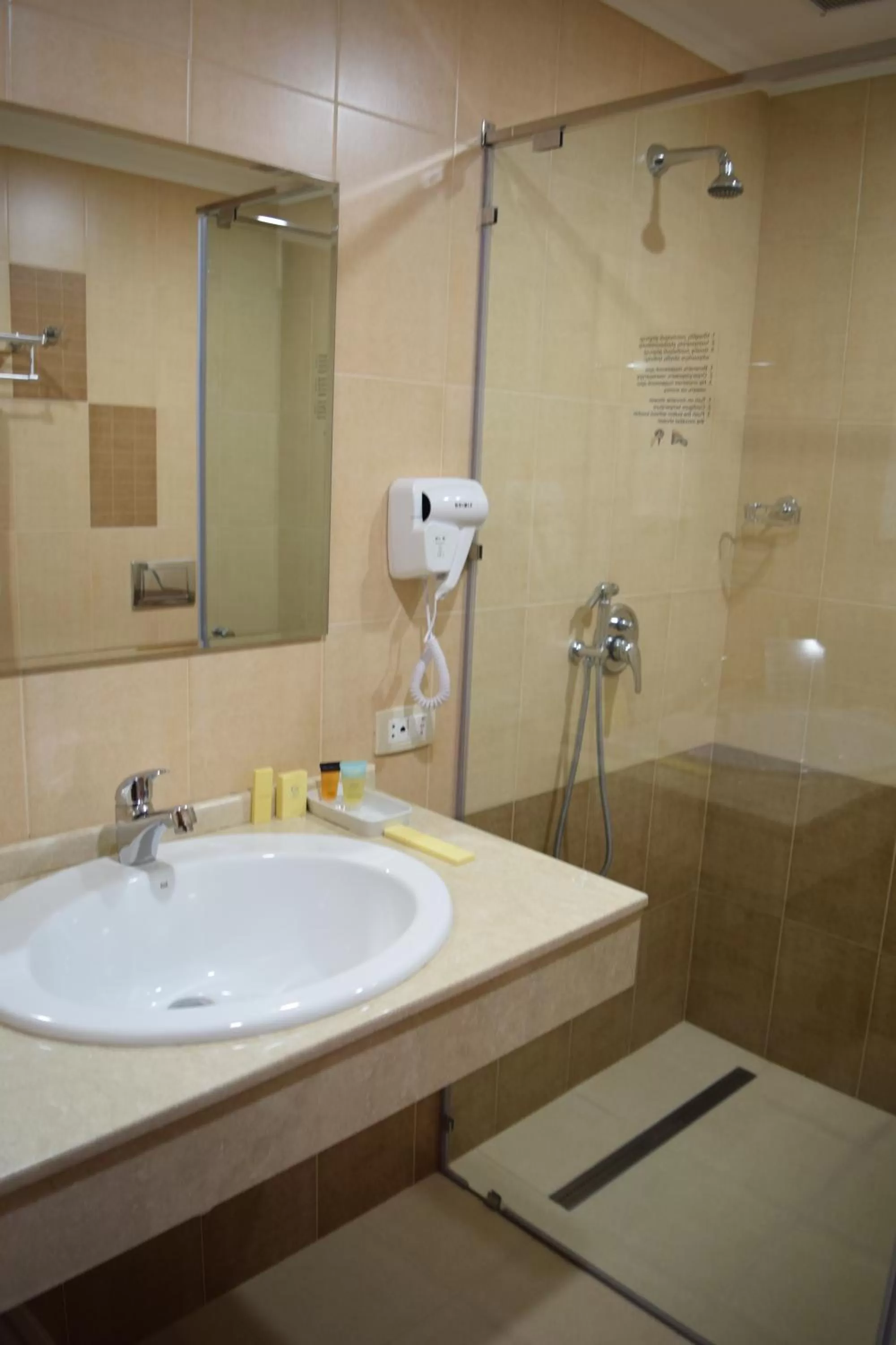 Shower in Artsakh Hotel