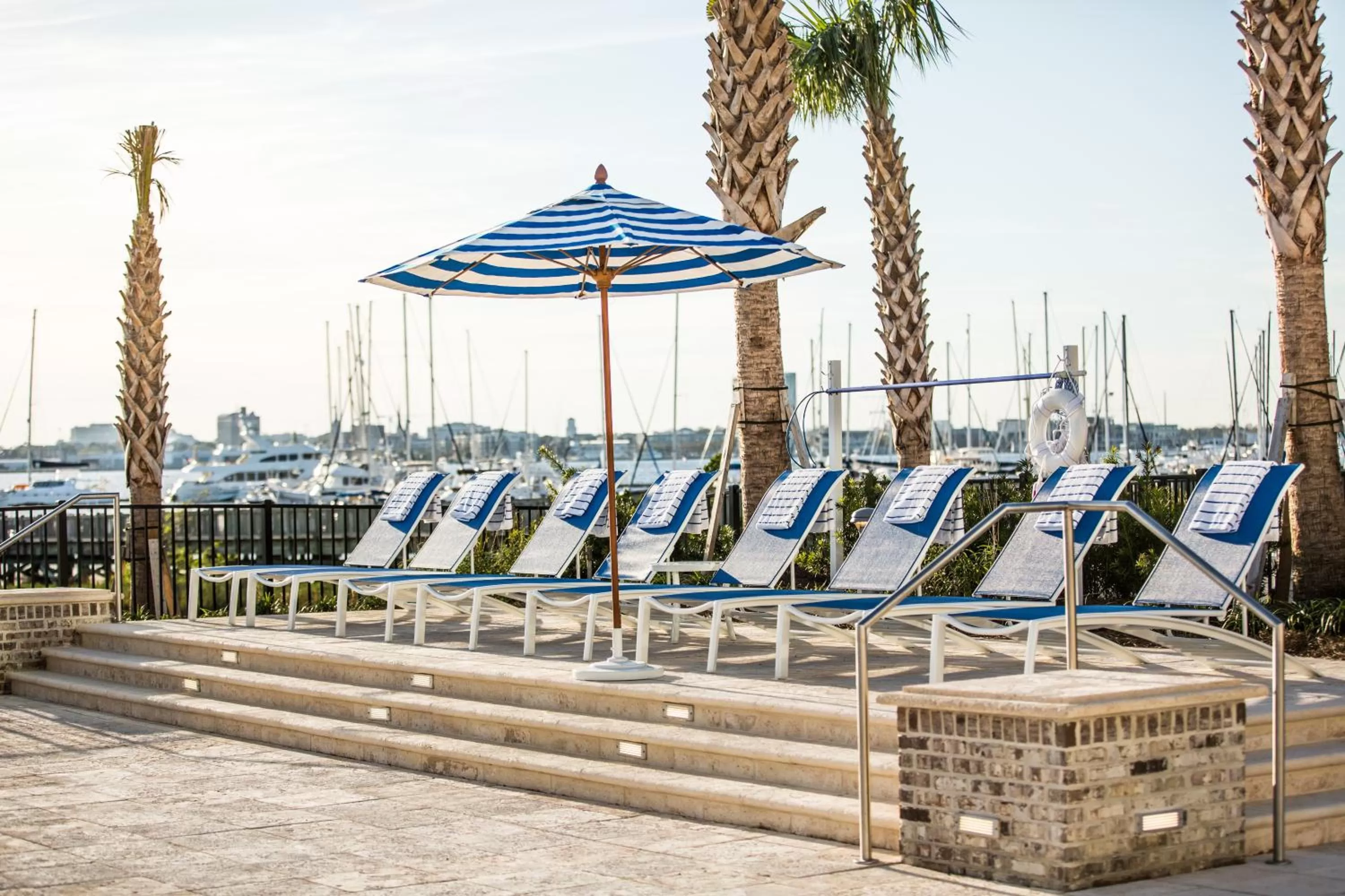 Swimming pool in The Beach Club at Charleston Harbor Resort and Marina