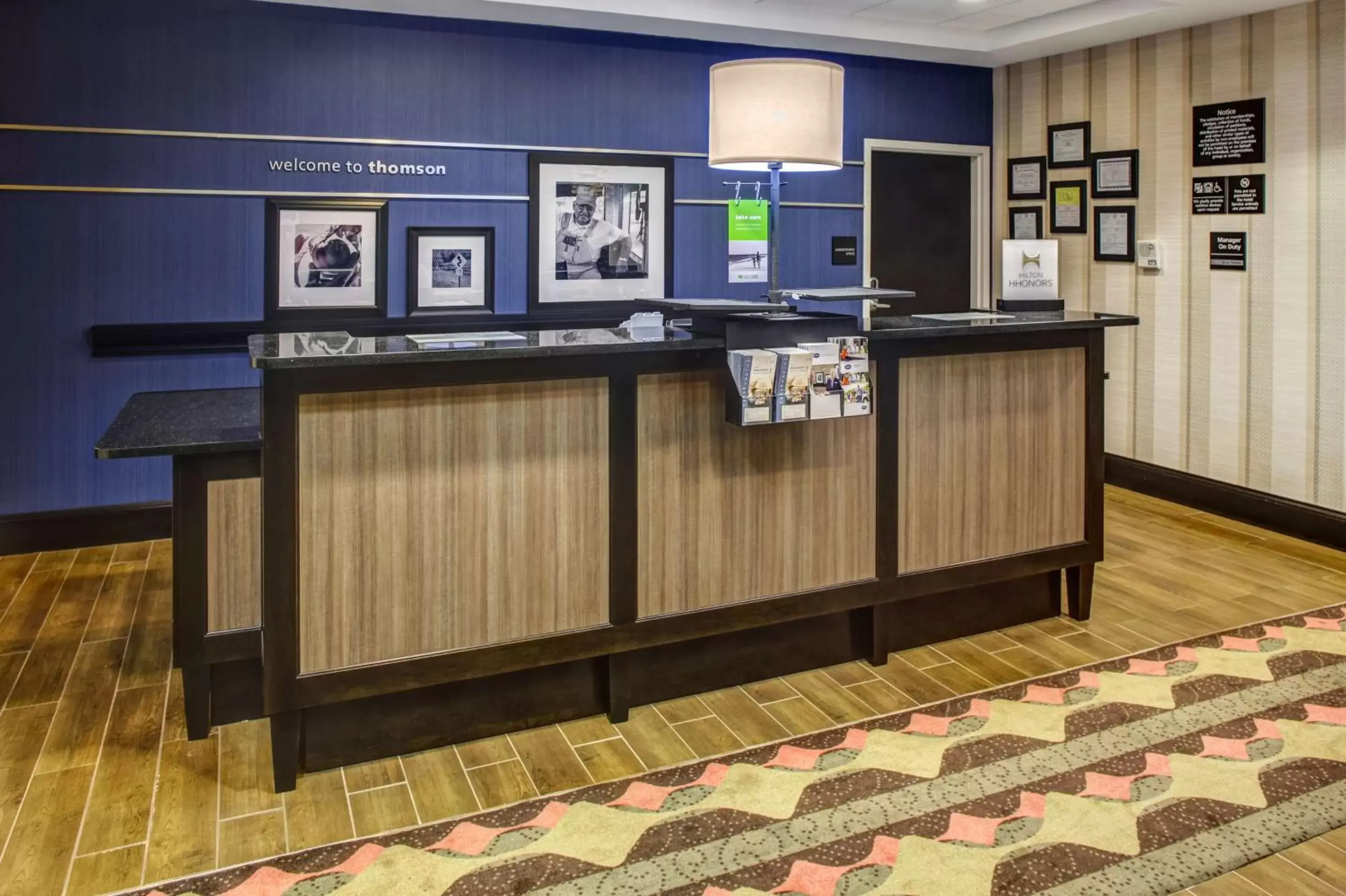 Lobby or reception in Hampton Inn Thomson Lobby or reception in Hampton Inn Thomson