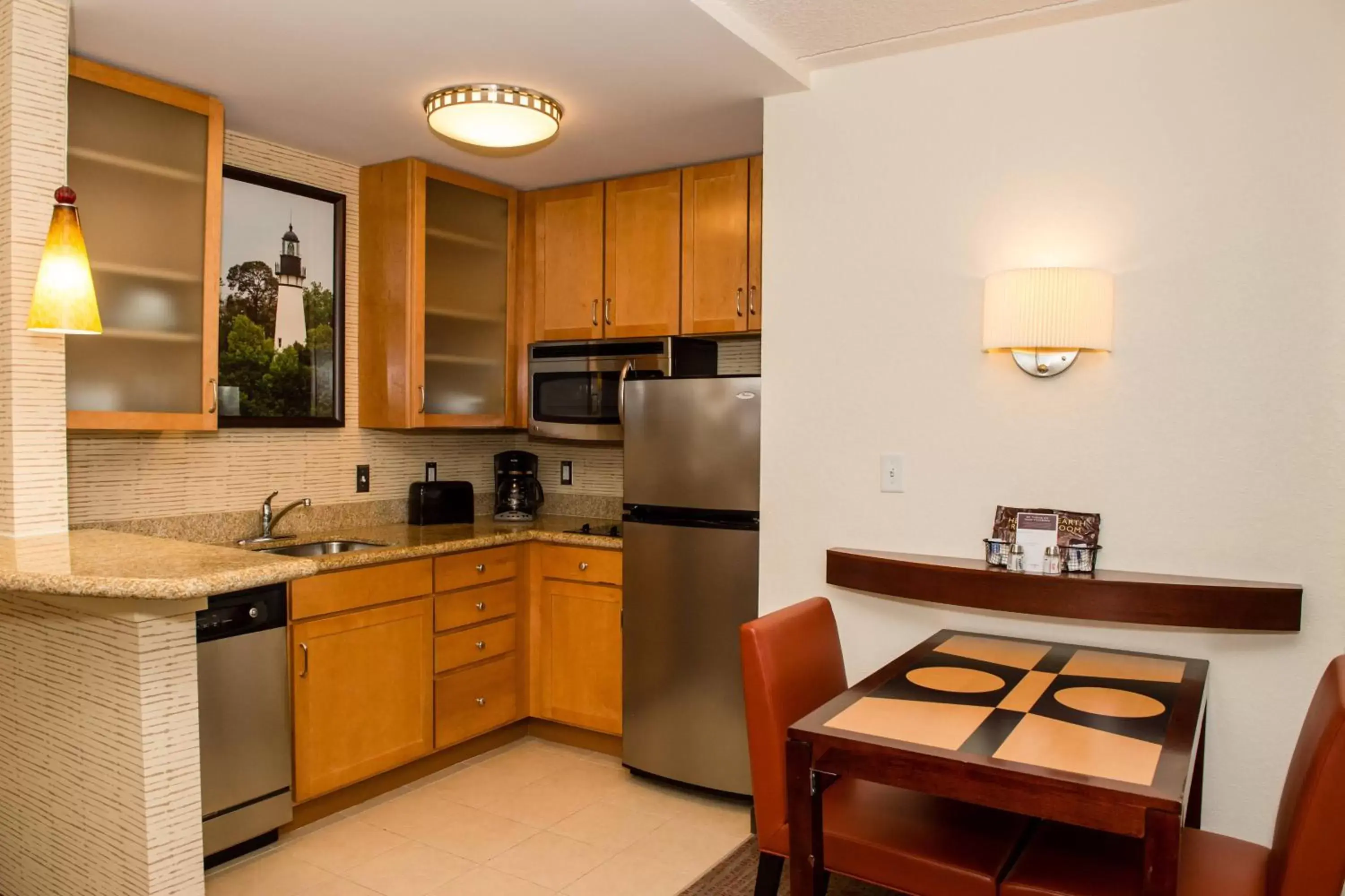 Bedroom, Kitchen/Kitchenette in Residence Inn by Marriott Amelia Island