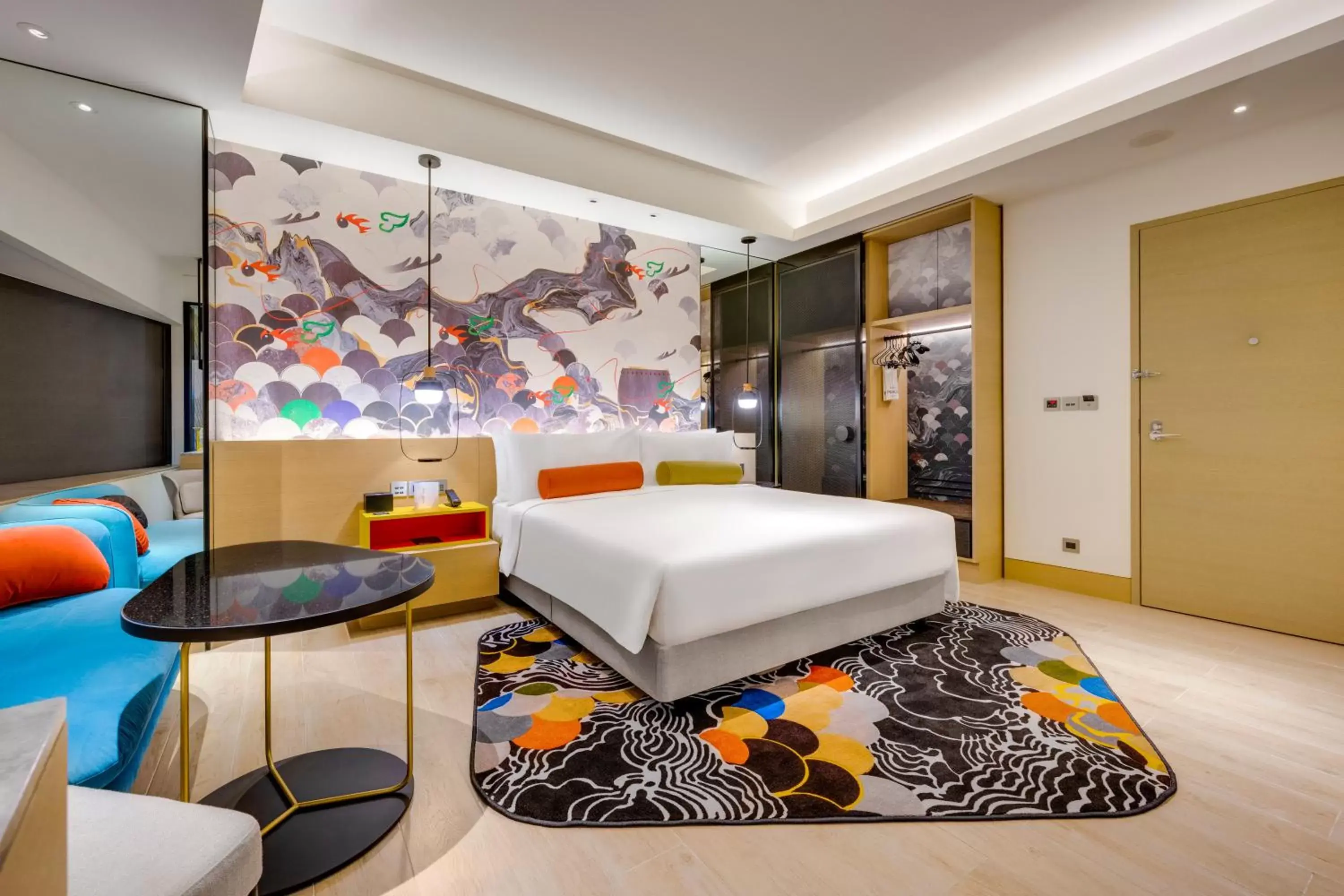 Photo of the whole room, Room Photo in Hotel Indigo Taipei North, an IHG Hotel