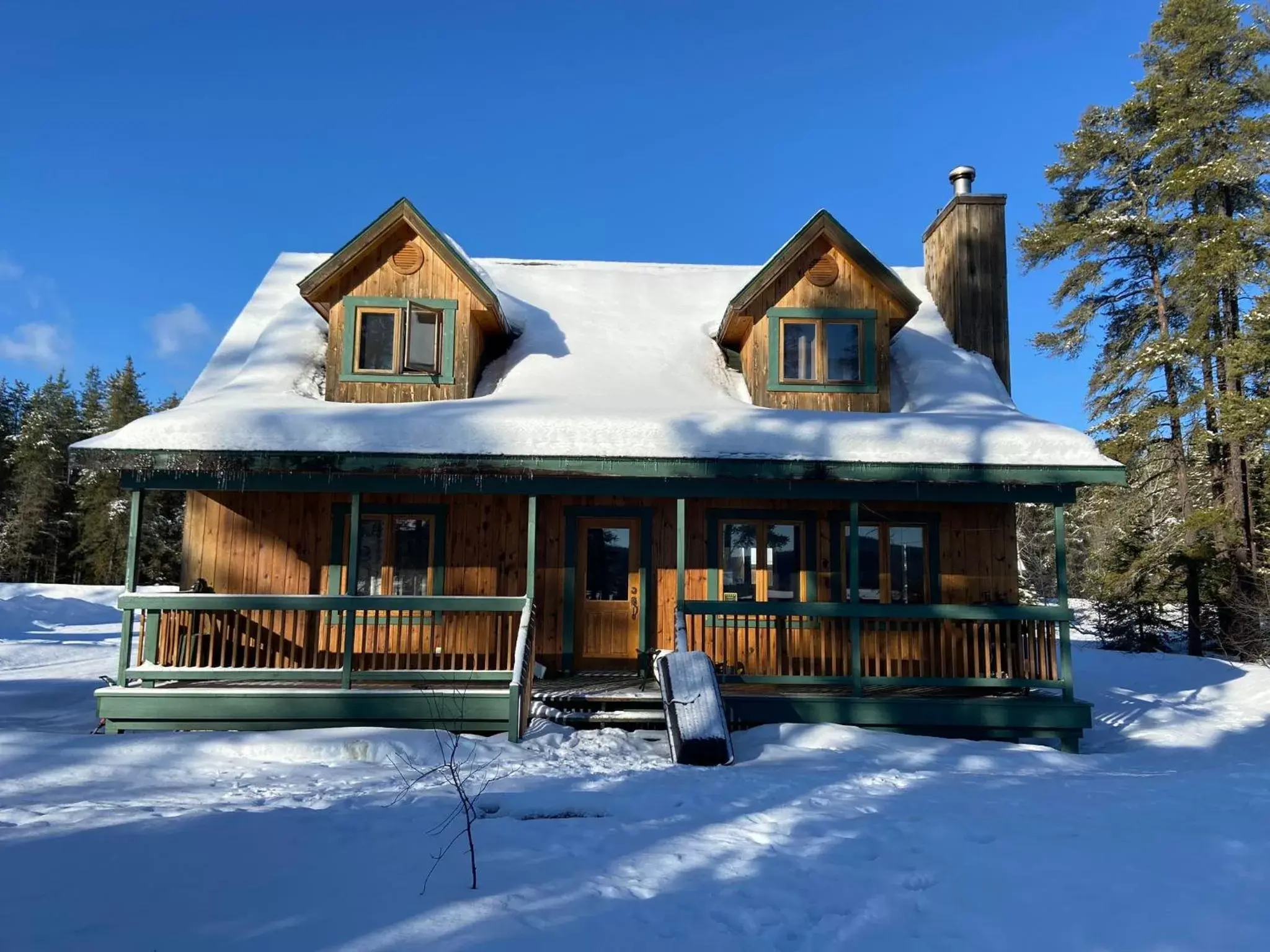 View (from property/room), Winter in Camp Taureau - Altaï Canada