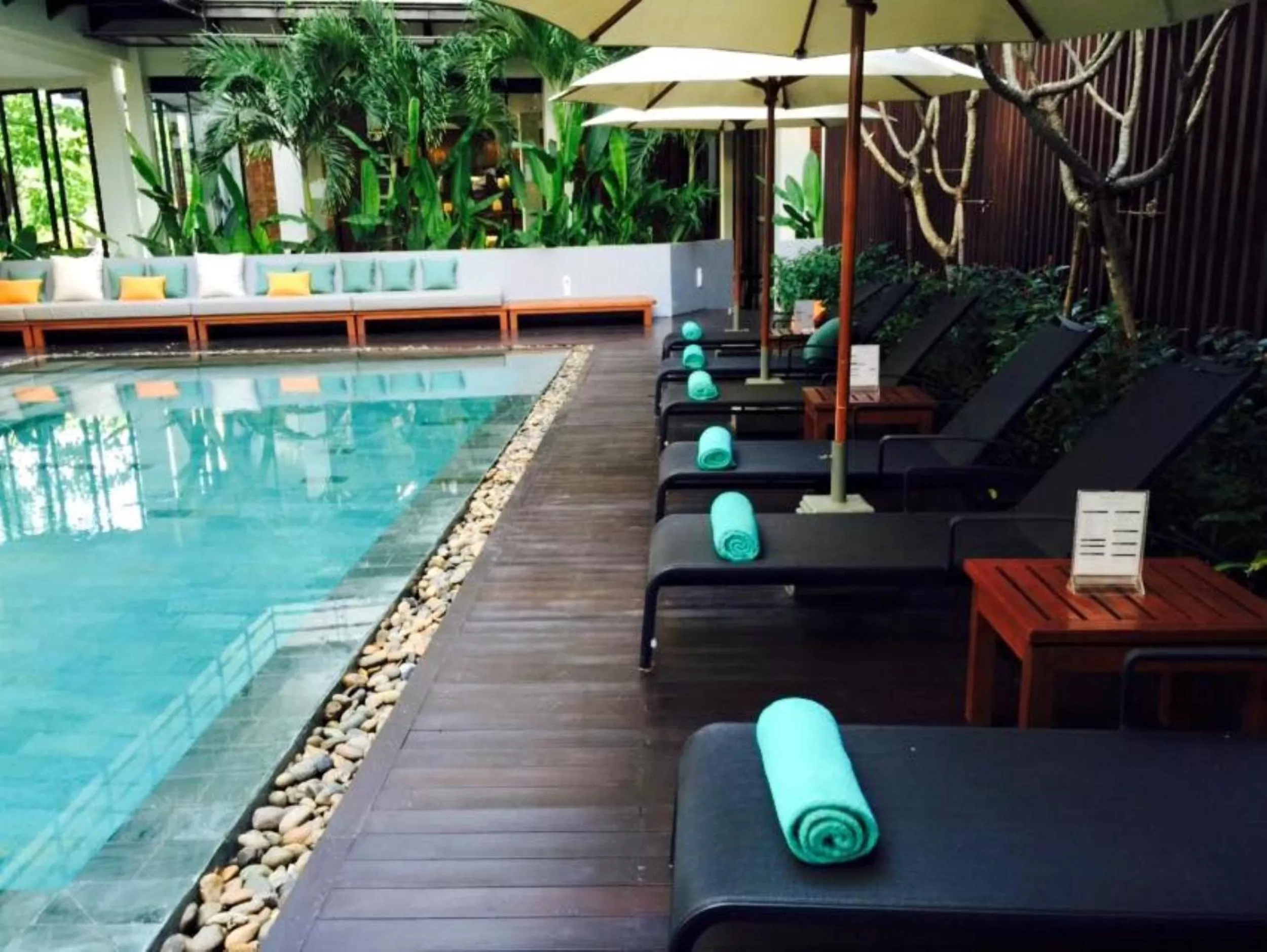 Swimming pool in The Aviary Hotel