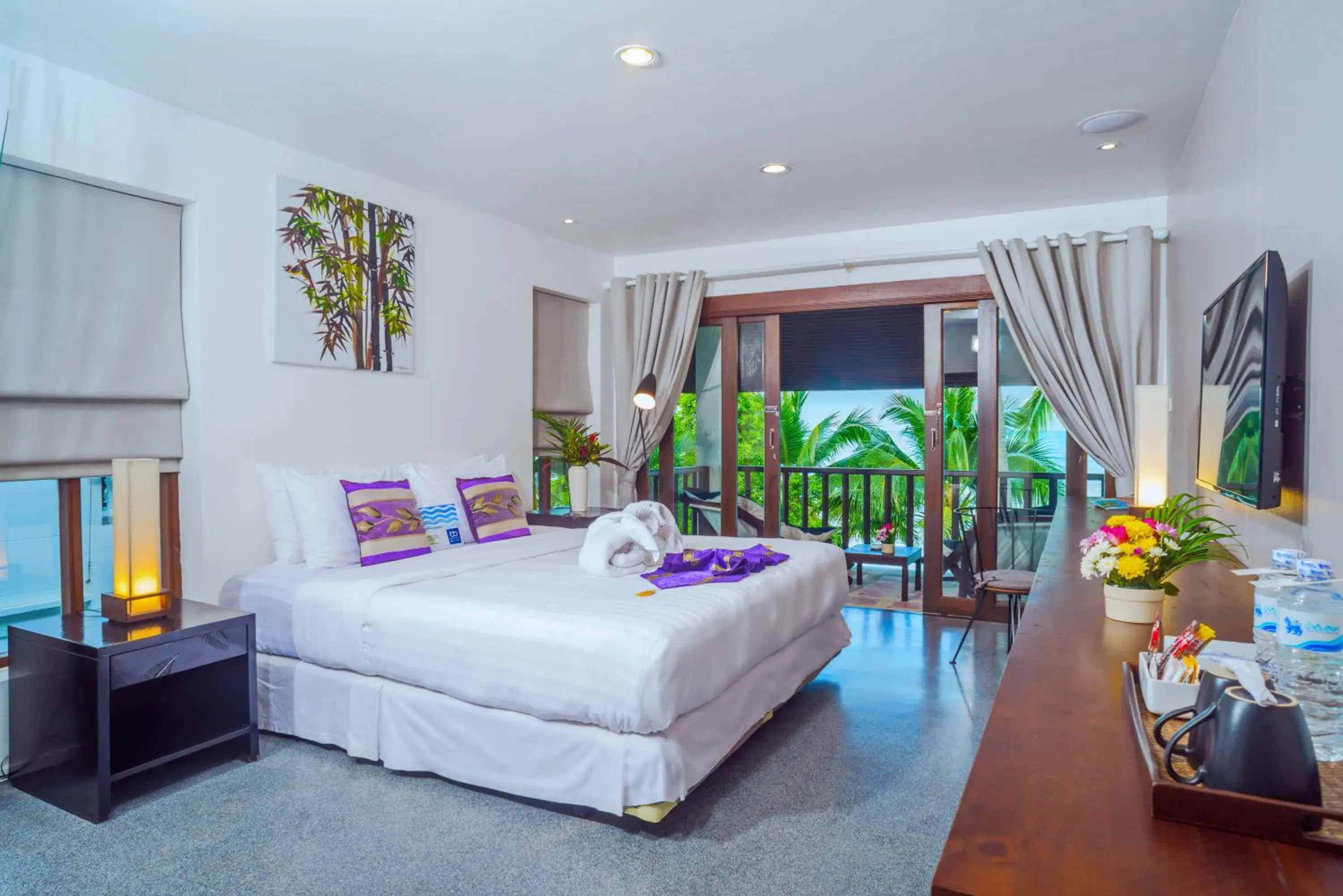 Double Room with Sea View in Baan Bophut Beach Hotel Samui - SHA Extra Plus