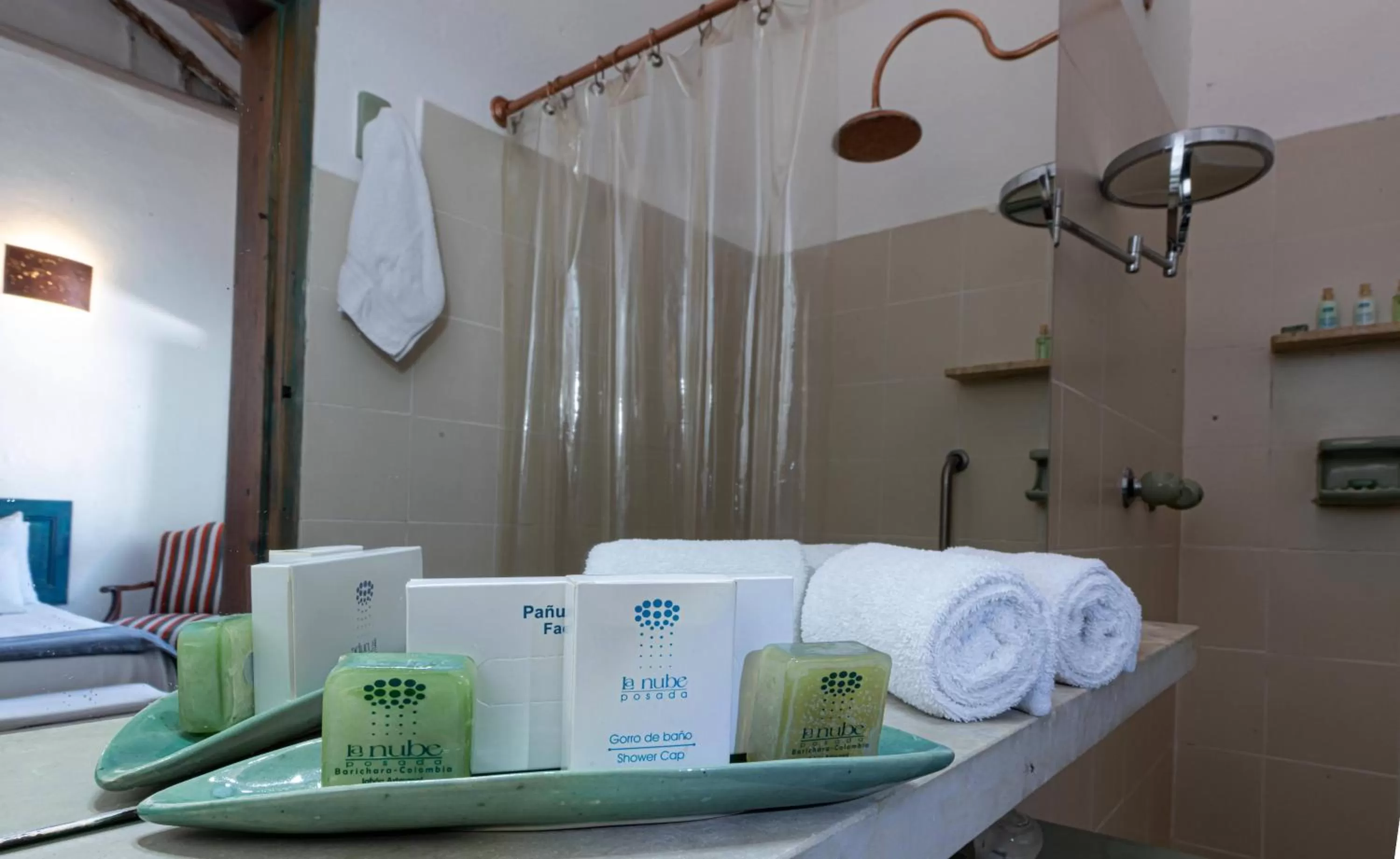 Bathroom, Bed in La Nube Posada