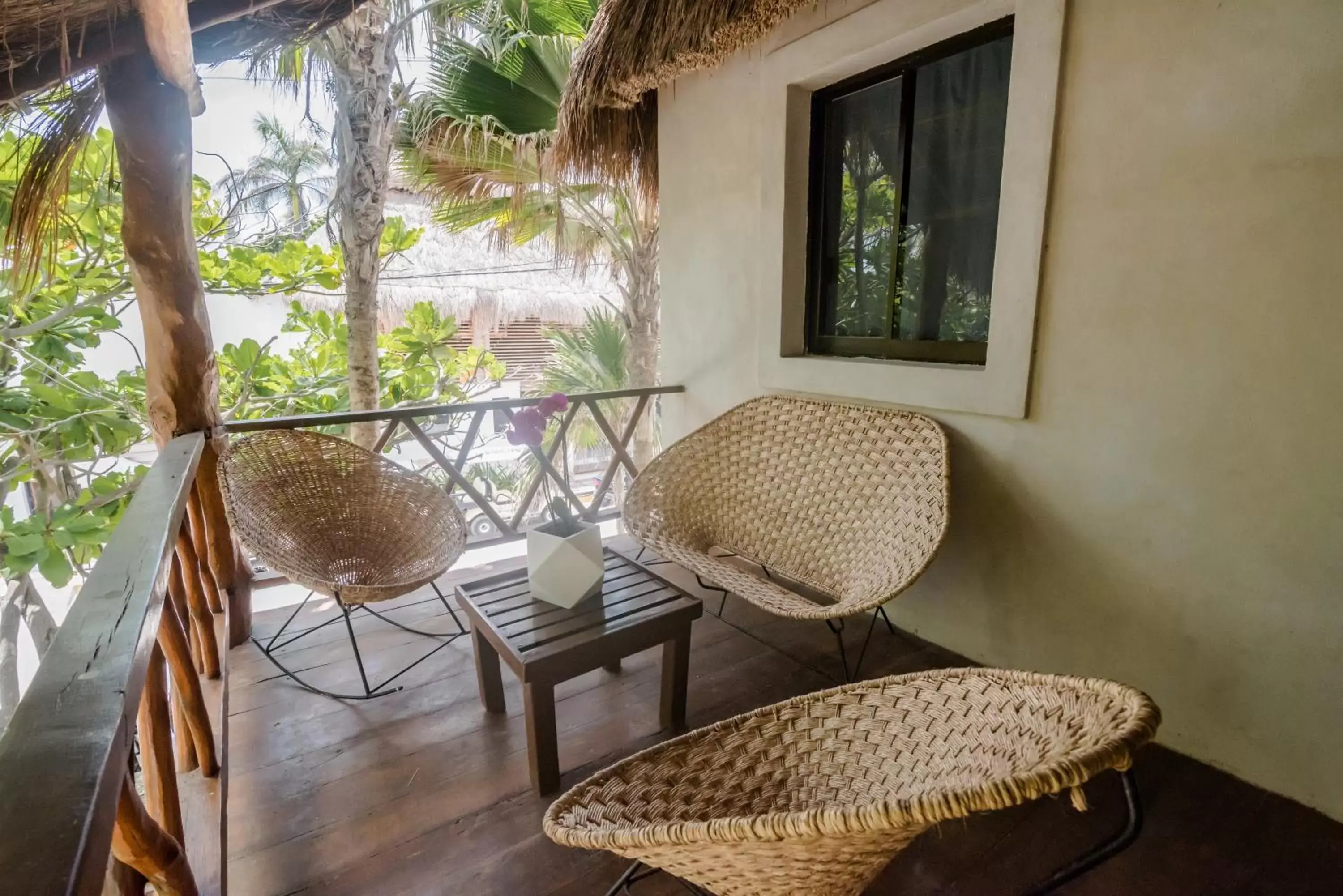 Seating area in Na Balam Hotel