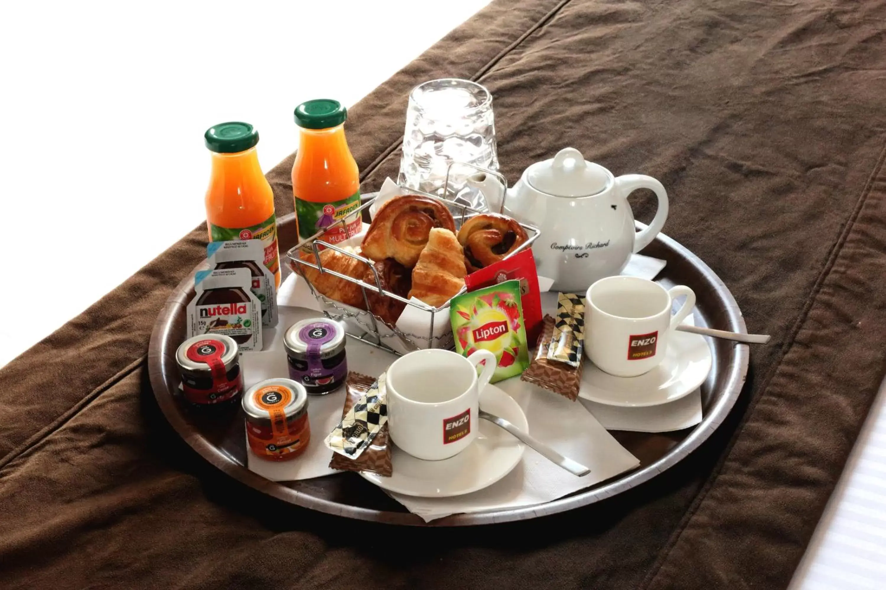 Continental breakfast in Enzo Hotels Cannes-Écluse by Kyriad Direct